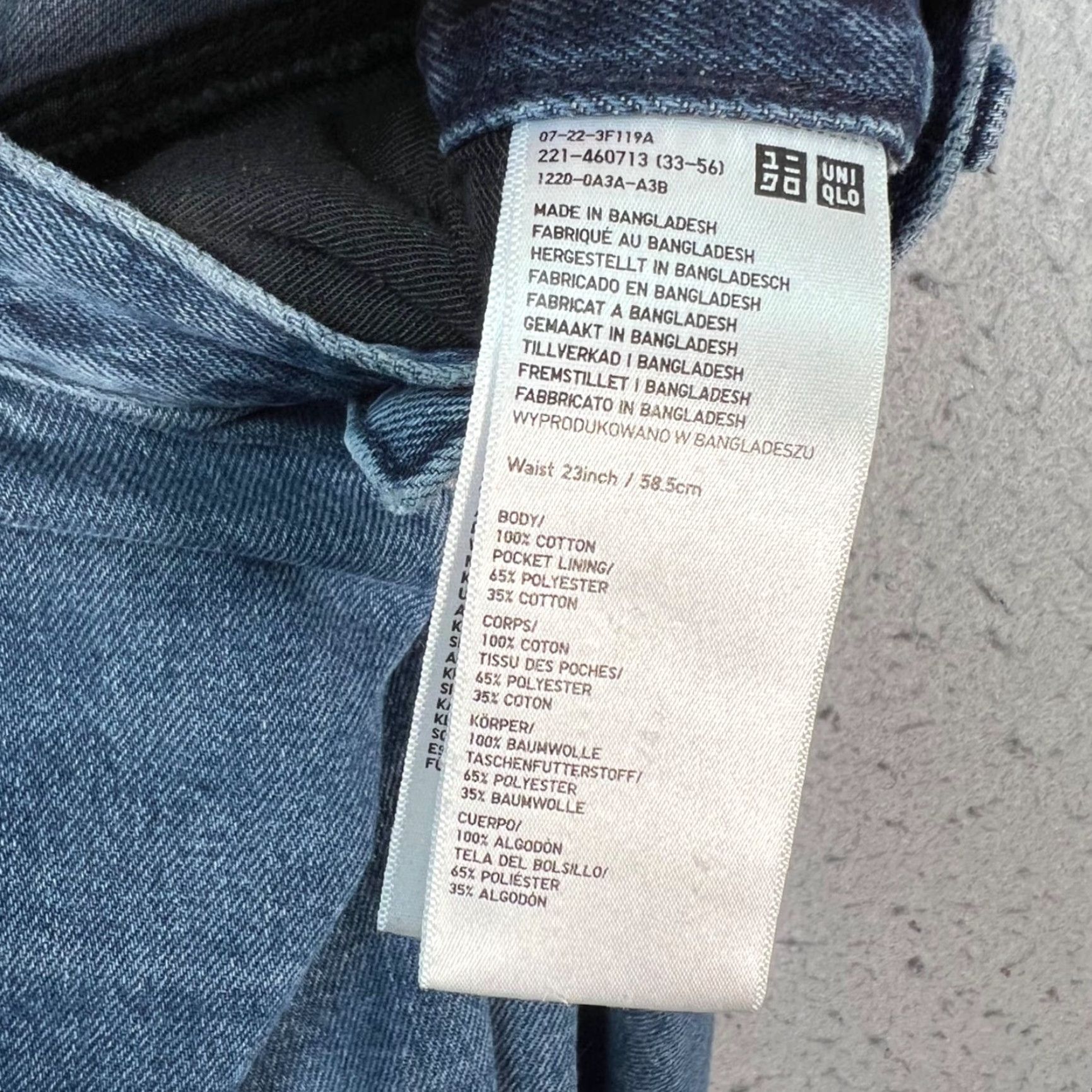 Uniqlo Uniqlo Jeans Women's 23 High-Waisted Tapered 100% Cotton Blue Denim Jeans Size 40" / US 18 - 4 Thumbnail
