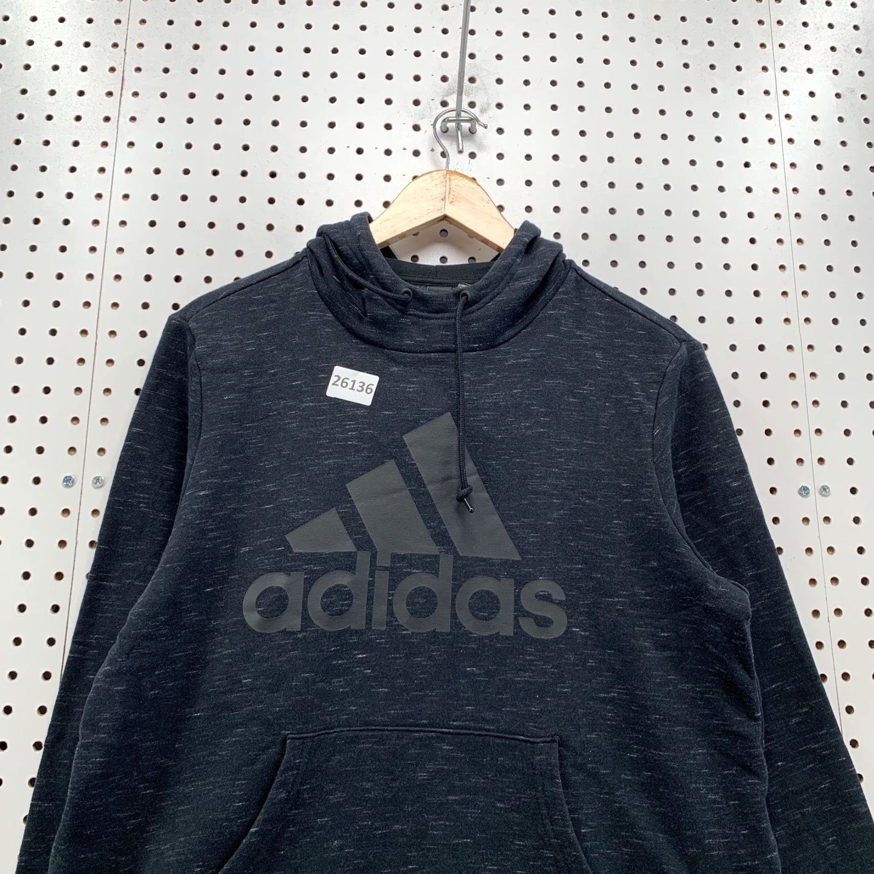 Adidas Adidas Hooded Sweatshirt Black Womens Medium Active Running Pullover 21.5x26.5 Size M / US 6-8 / IT 42-44 - 2 Thumbnail