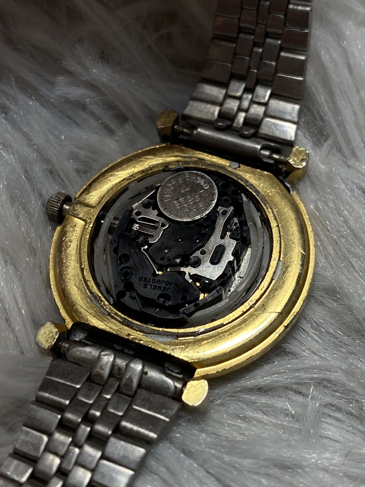 Japanese Brand Mani Two-Tone Watch with Crystal Accents Size ONE SIZE - 11 Thumbnail