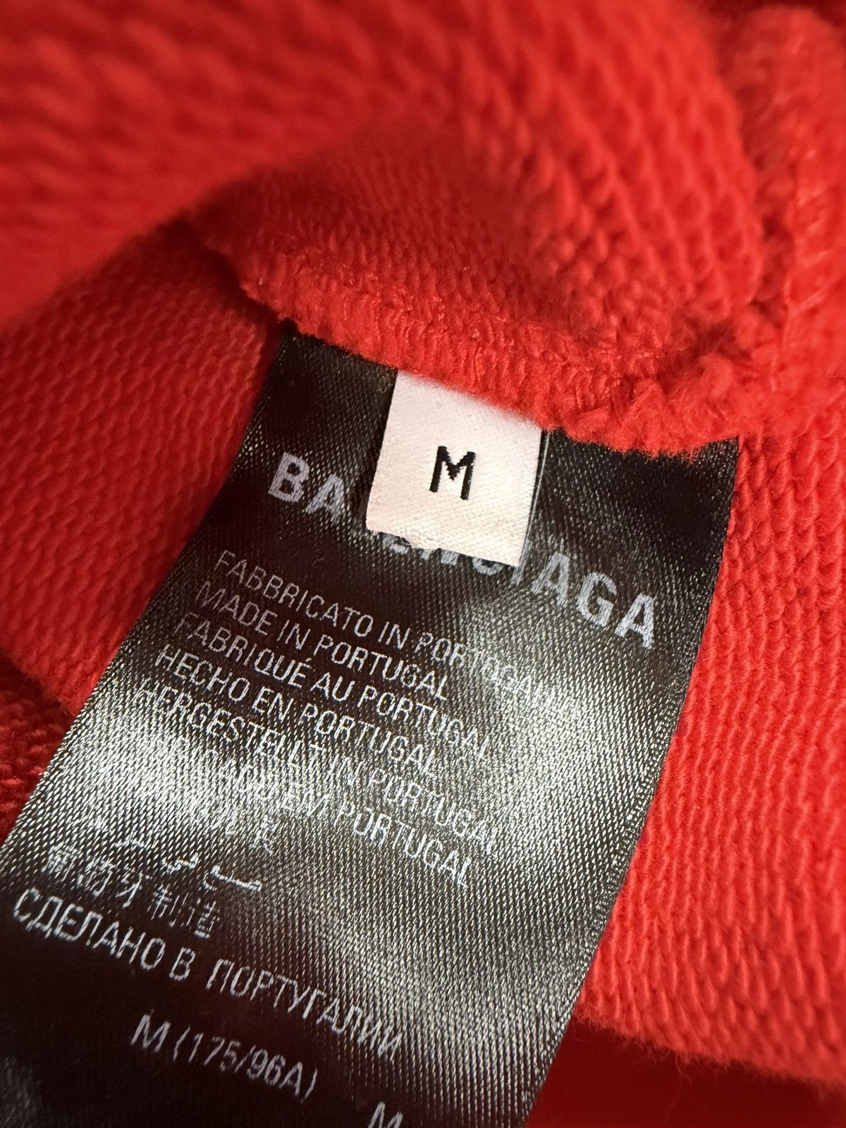 Balenciaga Balenciaga Red Hoodie Size US M / EU 48-50 / 2 - 4 Thumbnail