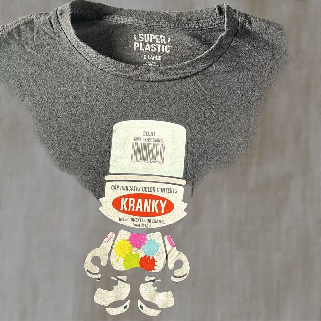 Vintage Super Plastic Shirt Men XL Kranky Fortress Tee Black Crew Neck Short Sleeve Jersey T-Shirt 2.0 Size US XL / EU 56 / 4 - 1 Thumbnail