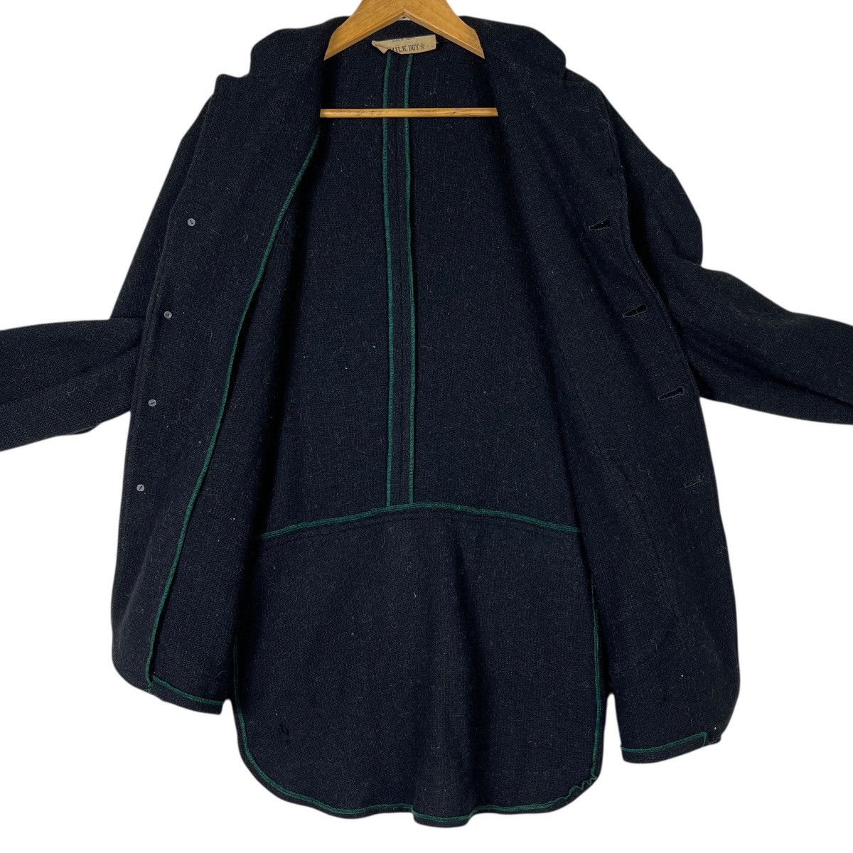 Japanese Brand Vintage MilkBoy Milk Boy Wool Layered Jacket made In Japan Size US L / EU 52-54 / 3 - 12 Thumbnail