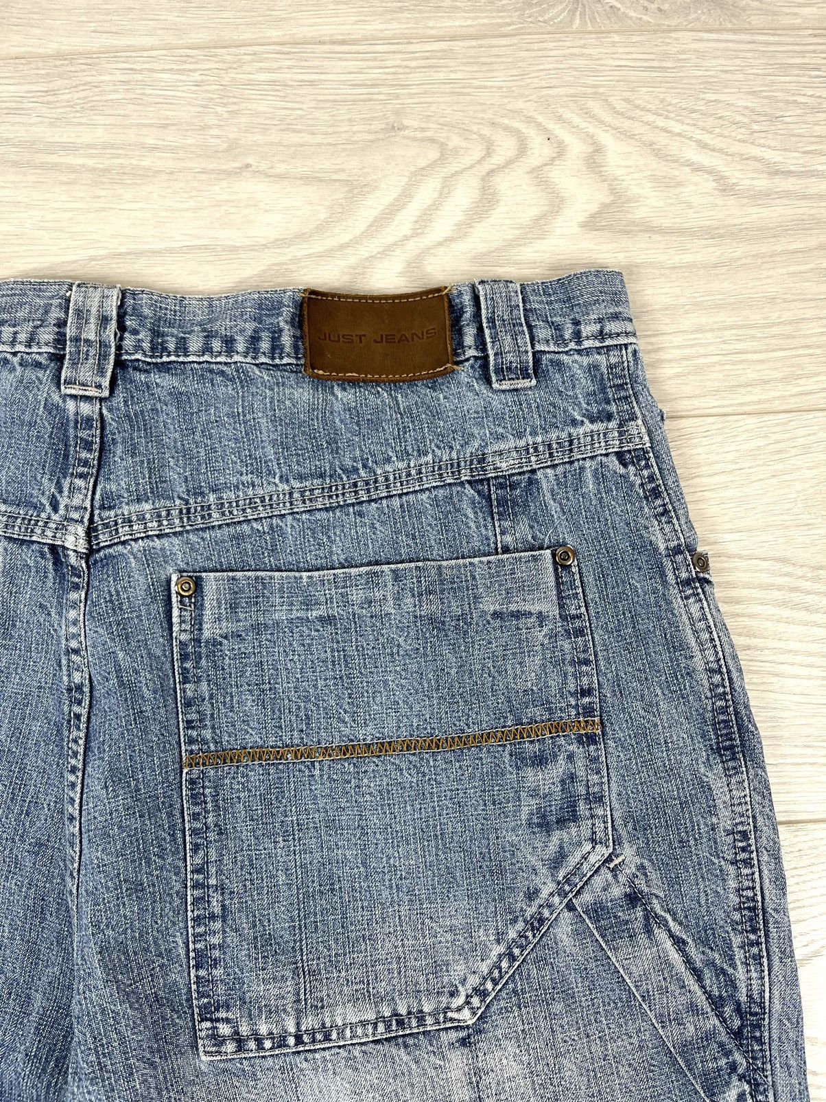 If Six Was Nine × Vintage Just Jeans Vintage Baggy Wide Washed Denim Pants Y2K Size US 36 / EU 52 - 10 Thumbnail