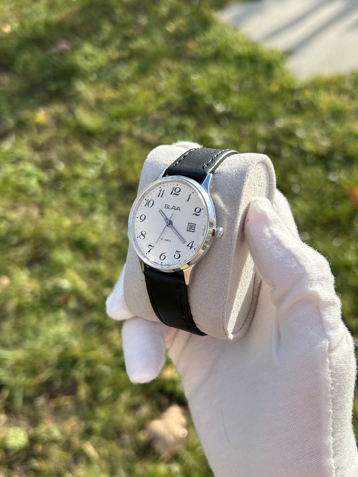 Vintage Vintage Watch Slava Made in USSR Soviet Mechanical 1980s Size ONE SIZE - 5 Thumbnail