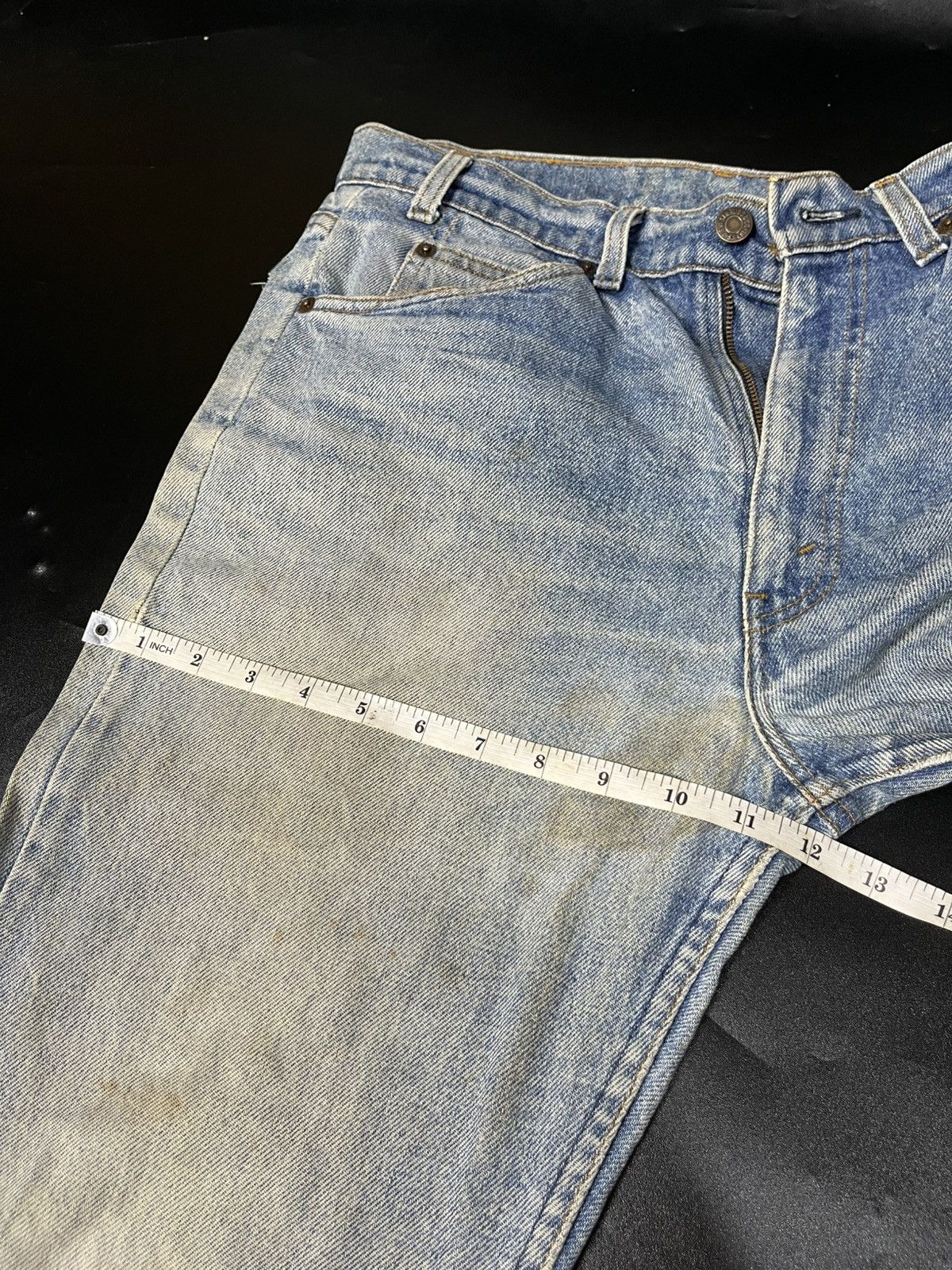 Levi's × Levi's Vintage Clothing 80s Vintage Levis 20517 Orange Tab Distressed Jeans Size US 32 / EU 48 - 17 Thumbnail