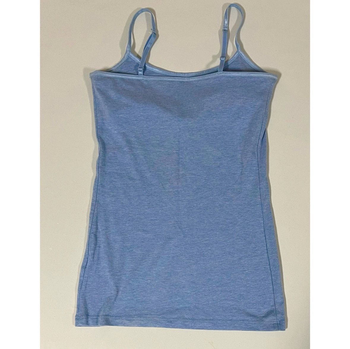 Vintage SO Blue Marled Cami Shelf-Bra Camisole Tank Top Shirt XS 🩵 Size XS / US 0-2 / IT 36-38 - 3 Thumbnail