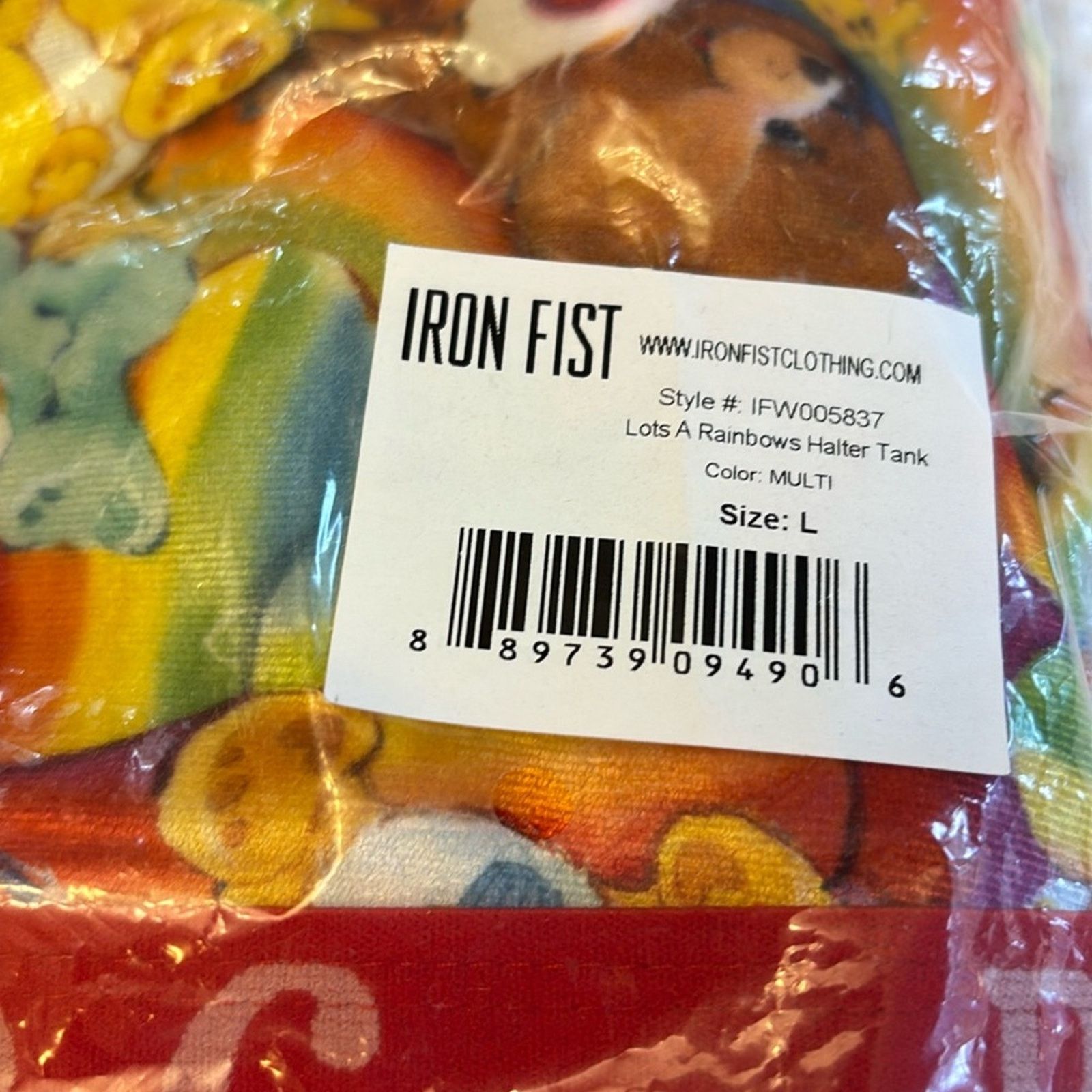Iron Fist Iron Fist Care Bears Lots A Rainbows Velvet Halter Tank Crop Size L / US 10 / IT 46 - 10 Thumbnail