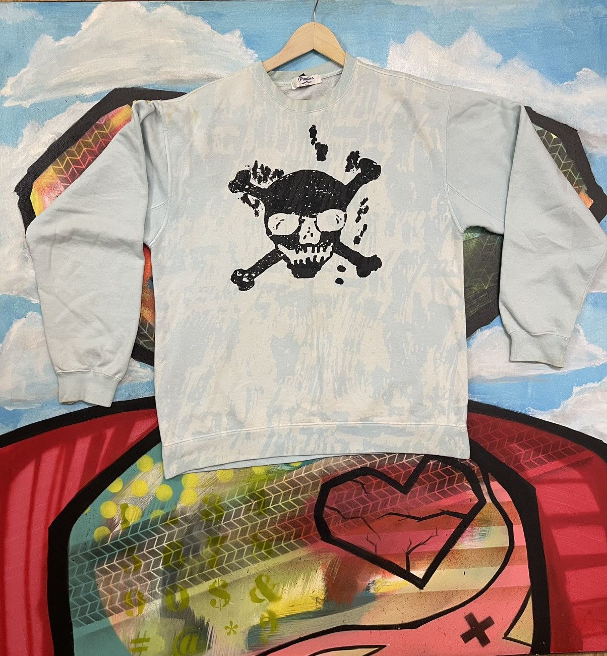 Brooklyn Clothing Paulies Vinnies Styles Skull Sweatshirt Size L 