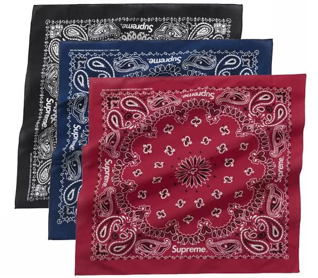 Supreme Bandana 3 Pack Size ONE SIZE - 1 Thumbnail