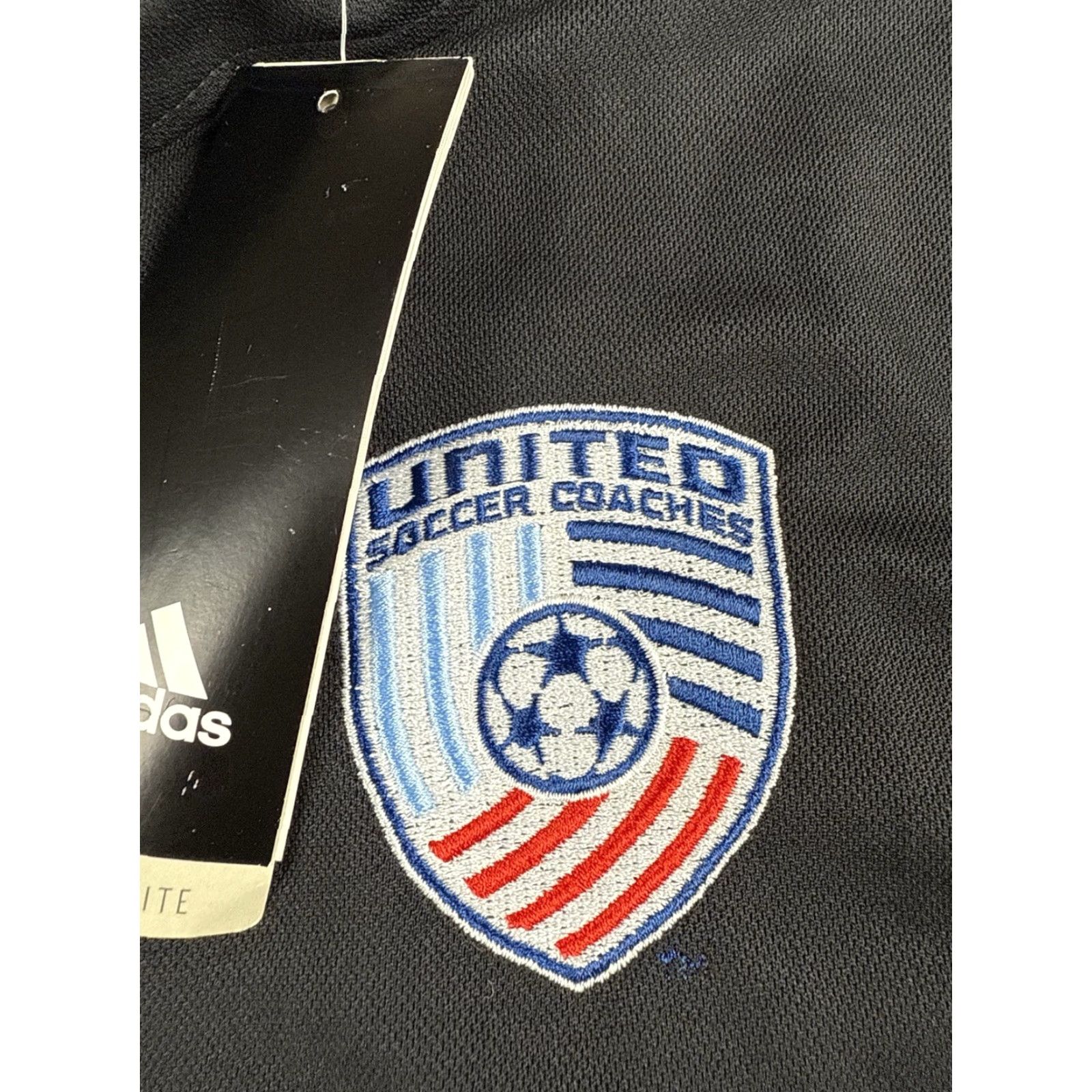 Adidas adidas Shirt Mens XL Black Climalite Soccer Jersey Short Sleeve Crew Neck Moisture Wicking Size US XL / EU 56 / 4 - 2 Thumbnail