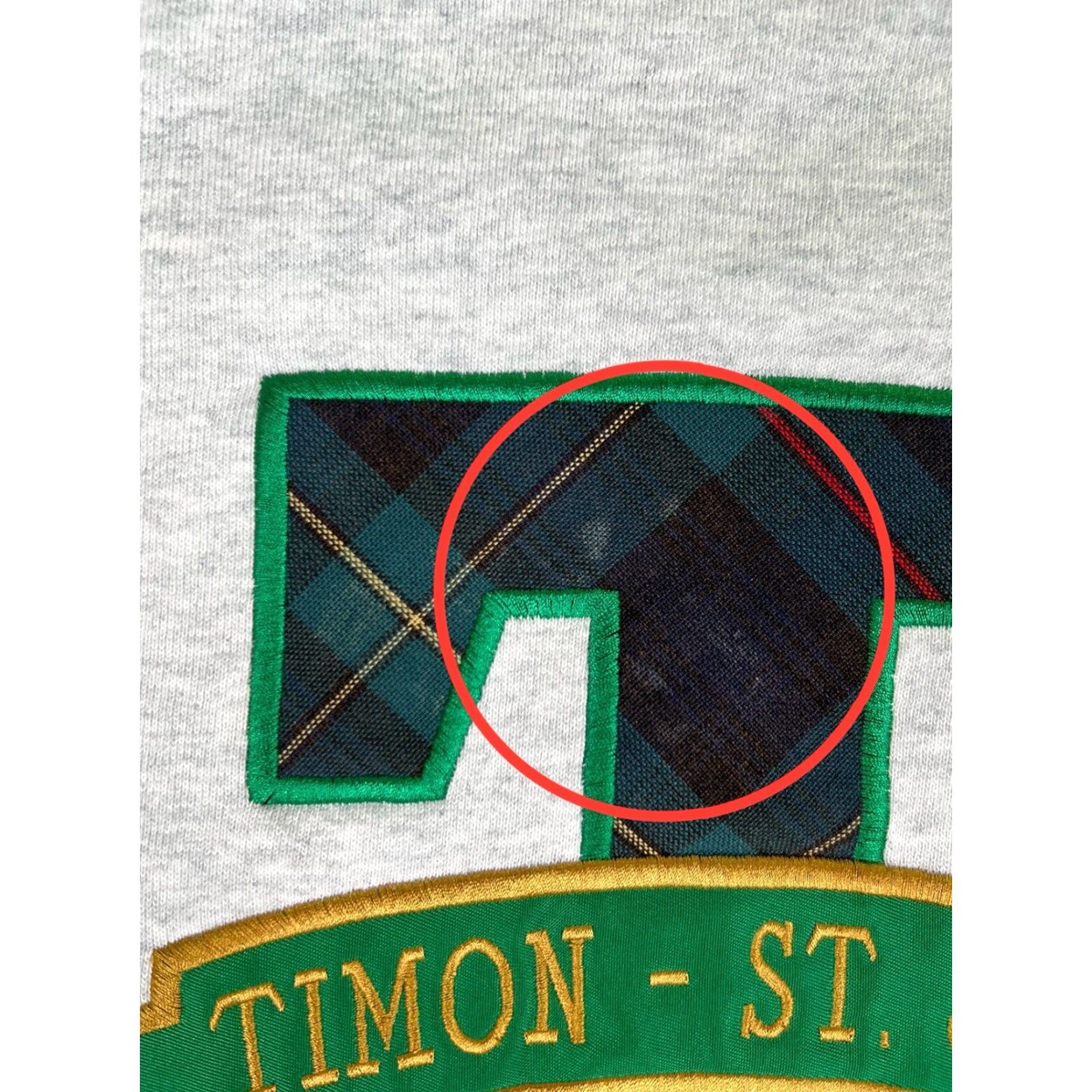 Fruit Of The Loom VINTAGE Bishop Timon St Jude High School Sweatshirt XL Gray Cotton Blend Embroidered 90s School Men Sweatshirt Size US XL / EU 56 / 4 - 3 Thumbnail