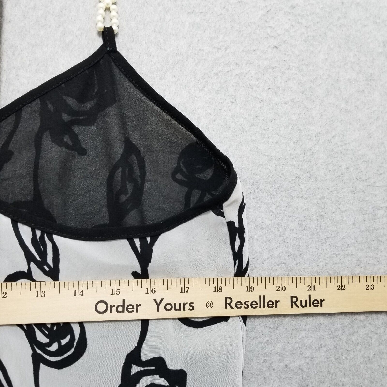 Other Joompy Top Womens Large Ivory Floral Stone Strap Lightweight Size L / US 10 / IT 46 - 8 Thumbnail