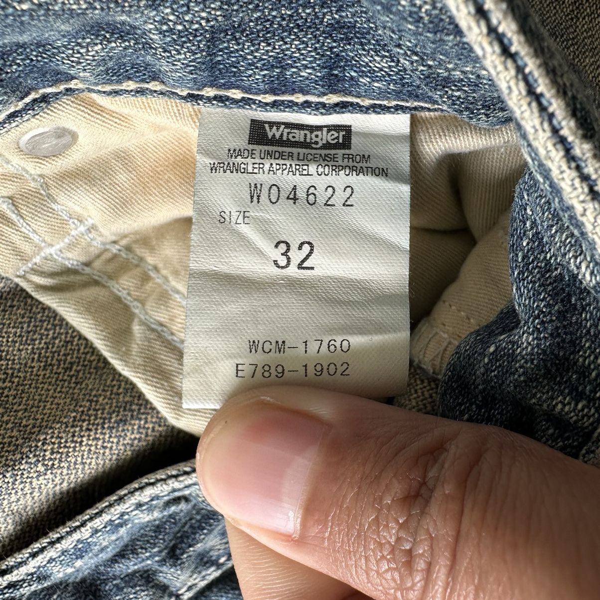 Japanese Brand W34 🔥 Vtg Wrangler Faded Distressed Sick Denim Jean Pant Size US 34 / EU 50 - 8 Thumbnail