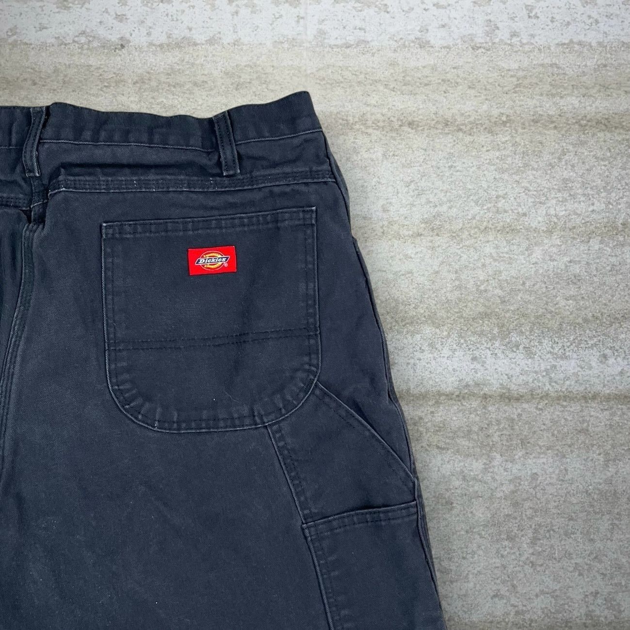 Dickies Vintage 90s Dickies Carpenter Pants 36x32 Baggy Wide Black Size US 36 / EU 52 - 3 Thumbnail