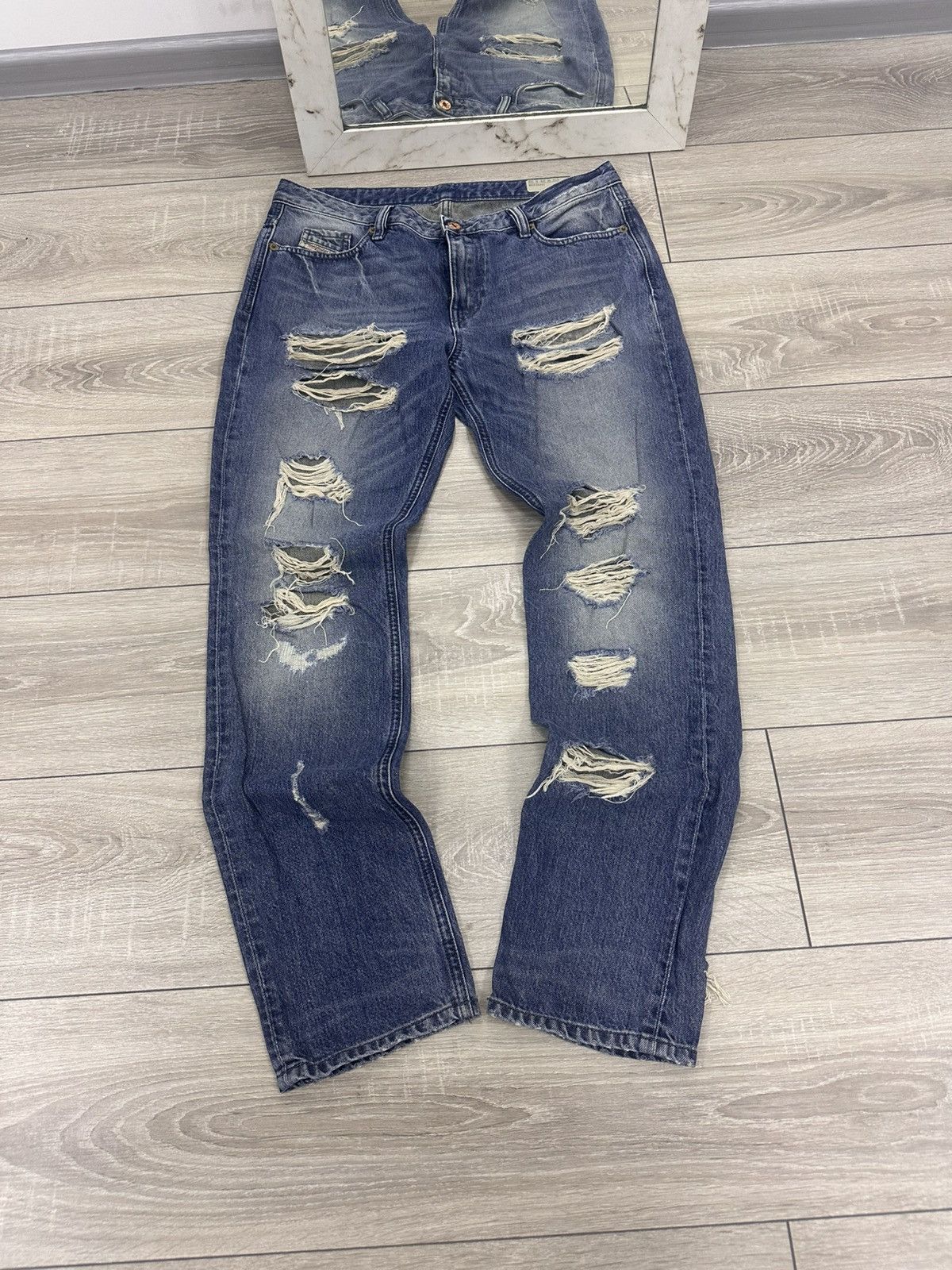 Diesel Diesel Vintage Distressed Y2K Jeans Made in Italy Size US 29 - 2 Thumbnail