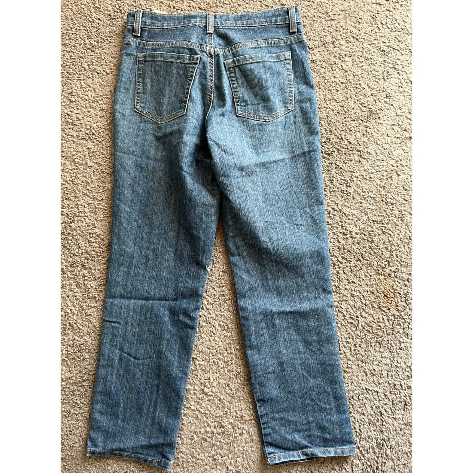 Gloria Vanderbilt Gloria Vanderbilt Jeans Womens Size 8 Short Blue Straight Leg Amanda Dark Wash Denim Size 30" / US 8 / IT 44 - 3 Thumbnail