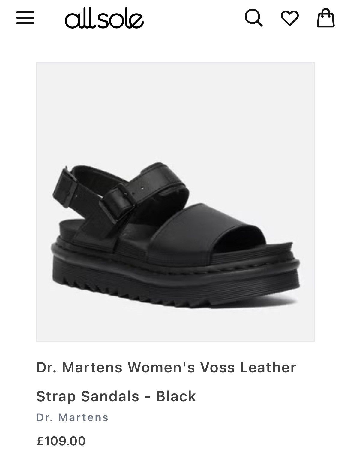Dr. Martens × Vintage Dr. Martens Women's Voss Leather Strap Sandals Size US 9.5 / IT 39.5 - 1 Thumbnail