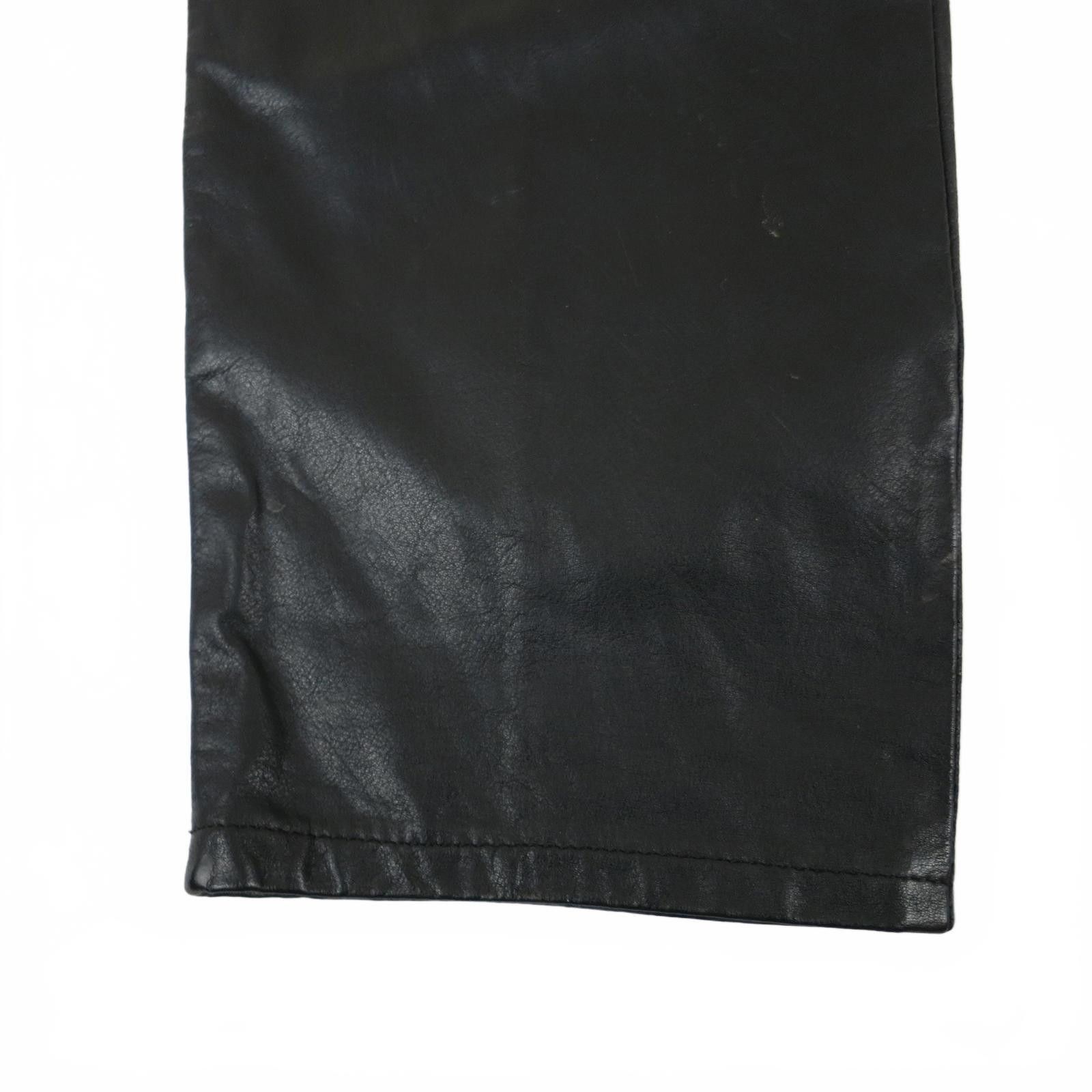 Other Pia Rucci Black Leather High Waisted Pleated Pants Size 6 Size 28" / US 6 / IT 42 - 2 Thumbnail
