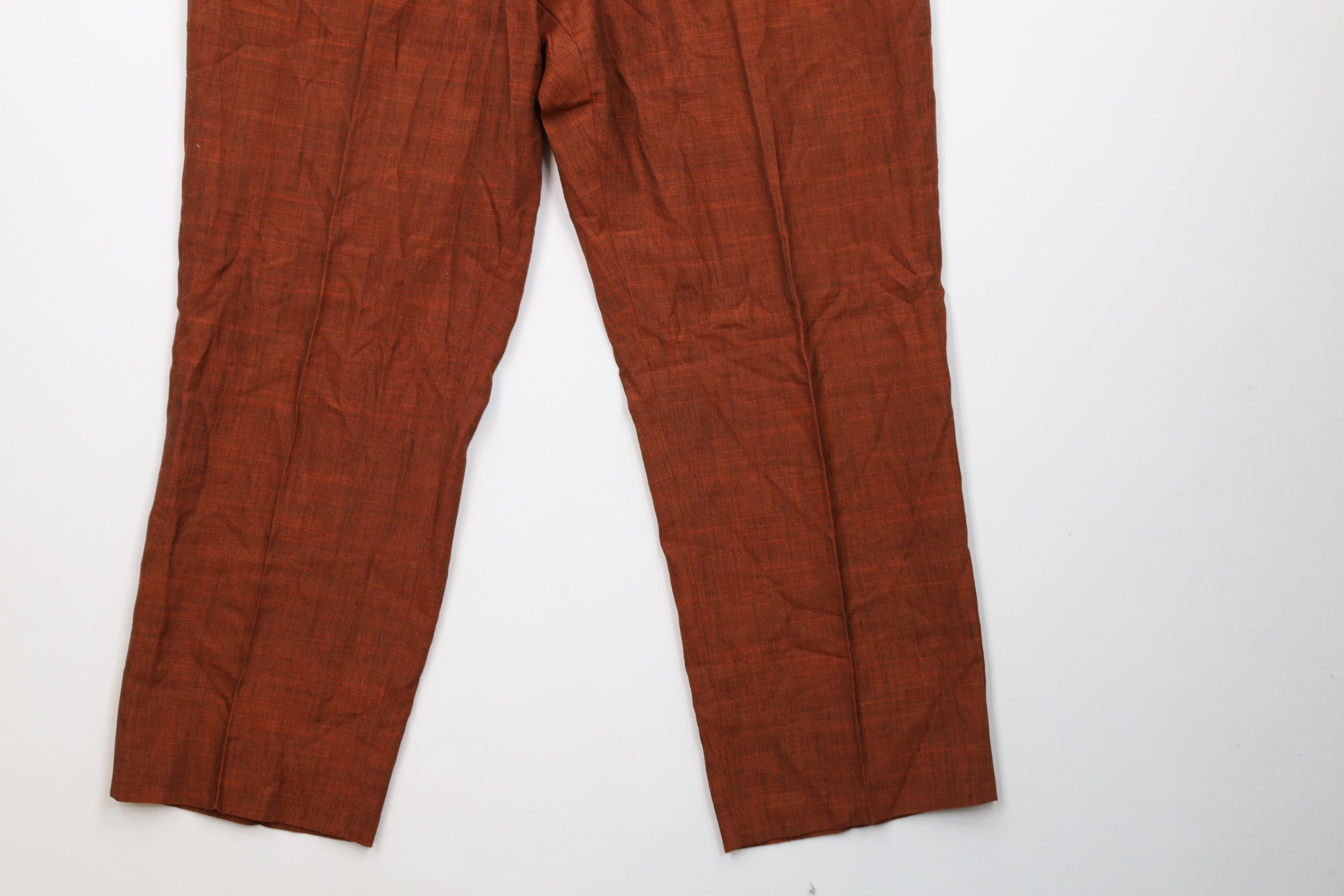 Vintage Vintage 50s Rockabilly Fleck Rayon Gabardine Chino Pants USA Size US 34 / EU 50 - 4 Thumbnail
