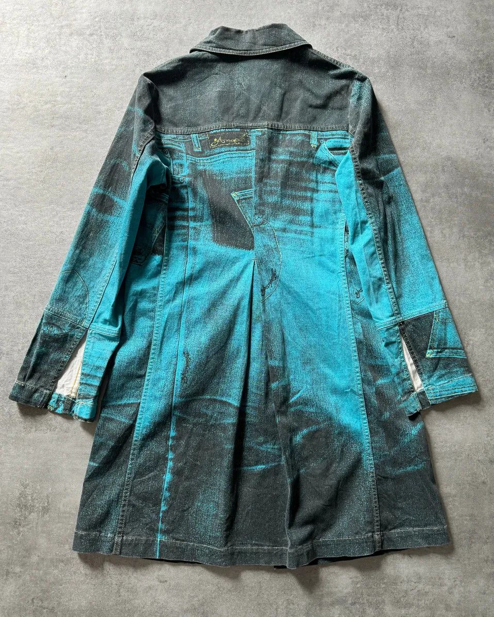 Roberto Cavalli AW2003 Roberto Cavalli Trompe loeil Pockets Blue Jacket Size M / US 6-8 / IT 42-44 - 4 Thumbnail
