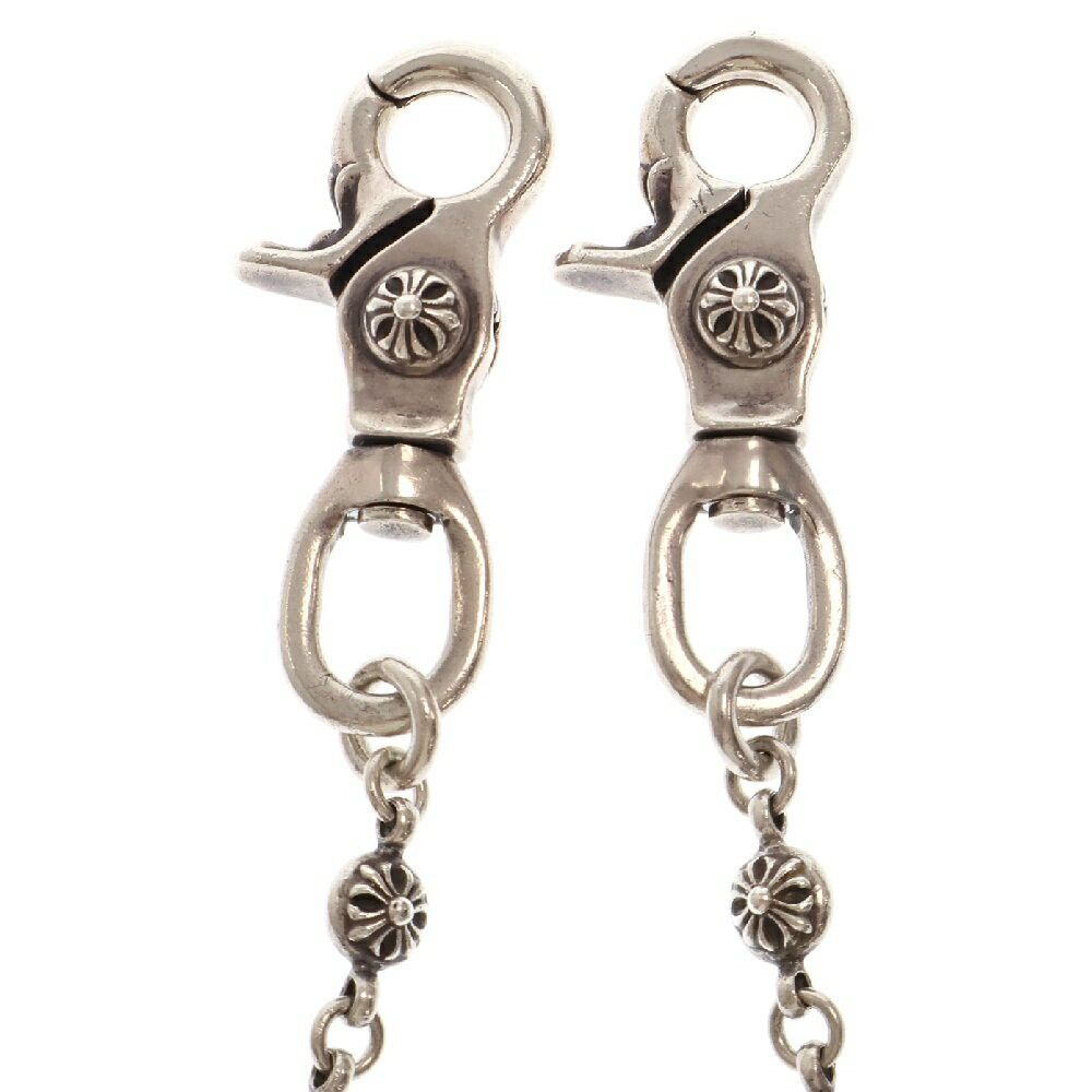 Chrome Hearts 2 Clip Cross Ball Wallet Chain