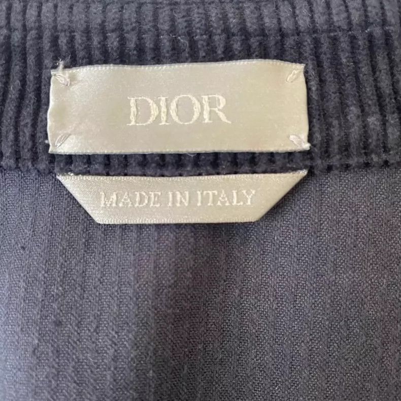 Dior DIOR Navy Blue Long Sleeve Corduroy Shirt-2505 Size US M / EU 48-50 / 2 - 3 Thumbnail