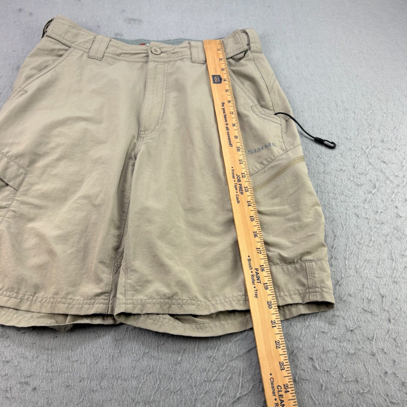 Vintage Simms Shorts Mens Small Beige Cargo Performance Nylon Size US 29 - 6 Thumbnail
