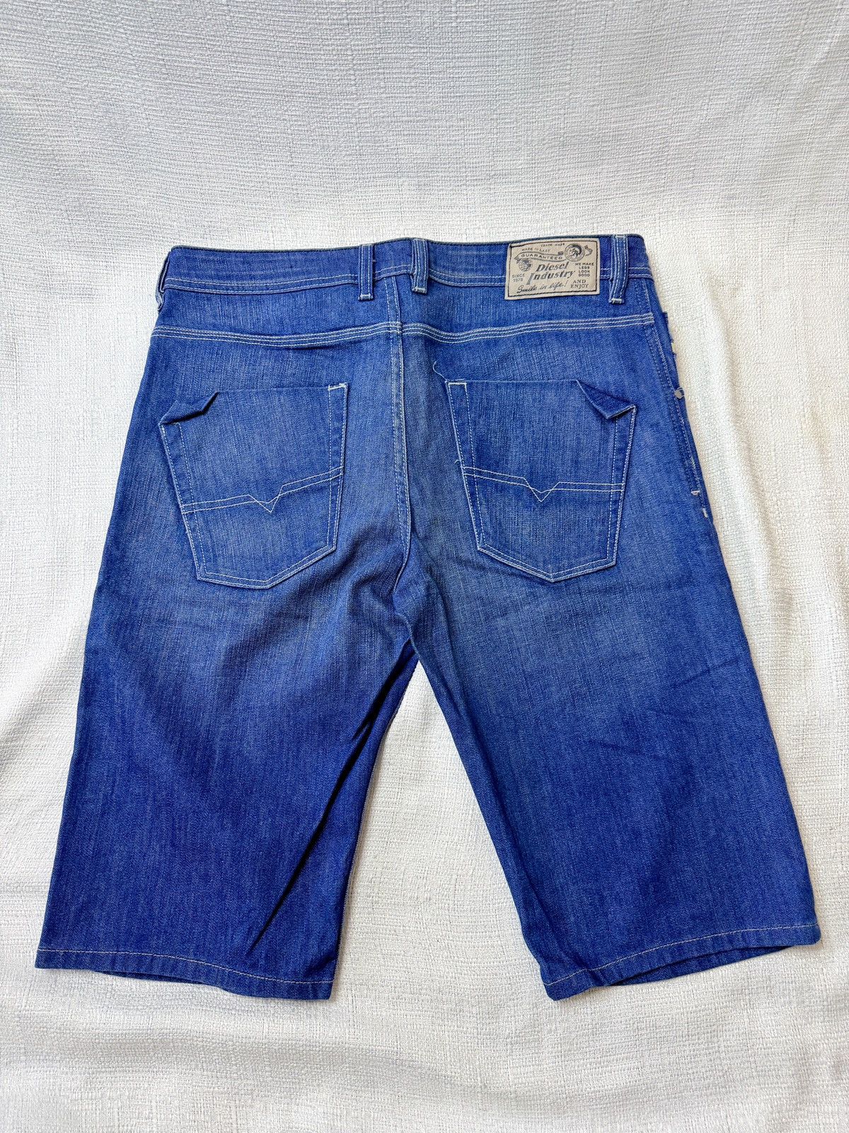 Diesel Diesel Kroshort Short Denim Pants Mens 34 Indigo Blue Size US 34 / EU 50 - 16 Thumbnail