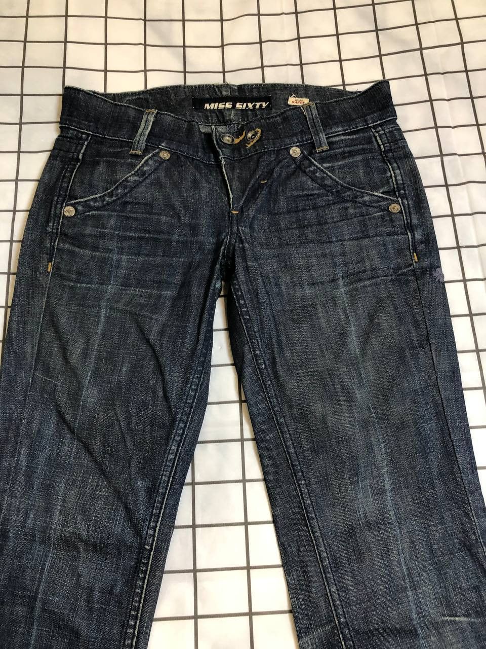 Miss Sixty Miss Sixty High Binky Slim Straight Leg Jeans Size 28" / US 6 / IT 42 - 6 Thumbnail