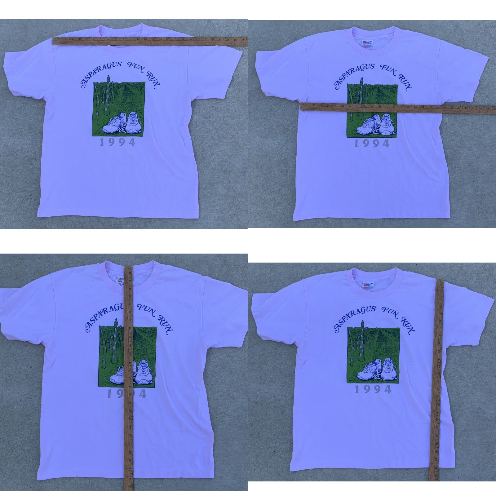 Hanes VINTAGE Hanes Asparagus Fun Run 1994 T Shirt Pink L Men Short Sleeve Graphic Tee 1990s Sportswear/Beach Size US L / EU 52-54 / 3 - 11 Thumbnail