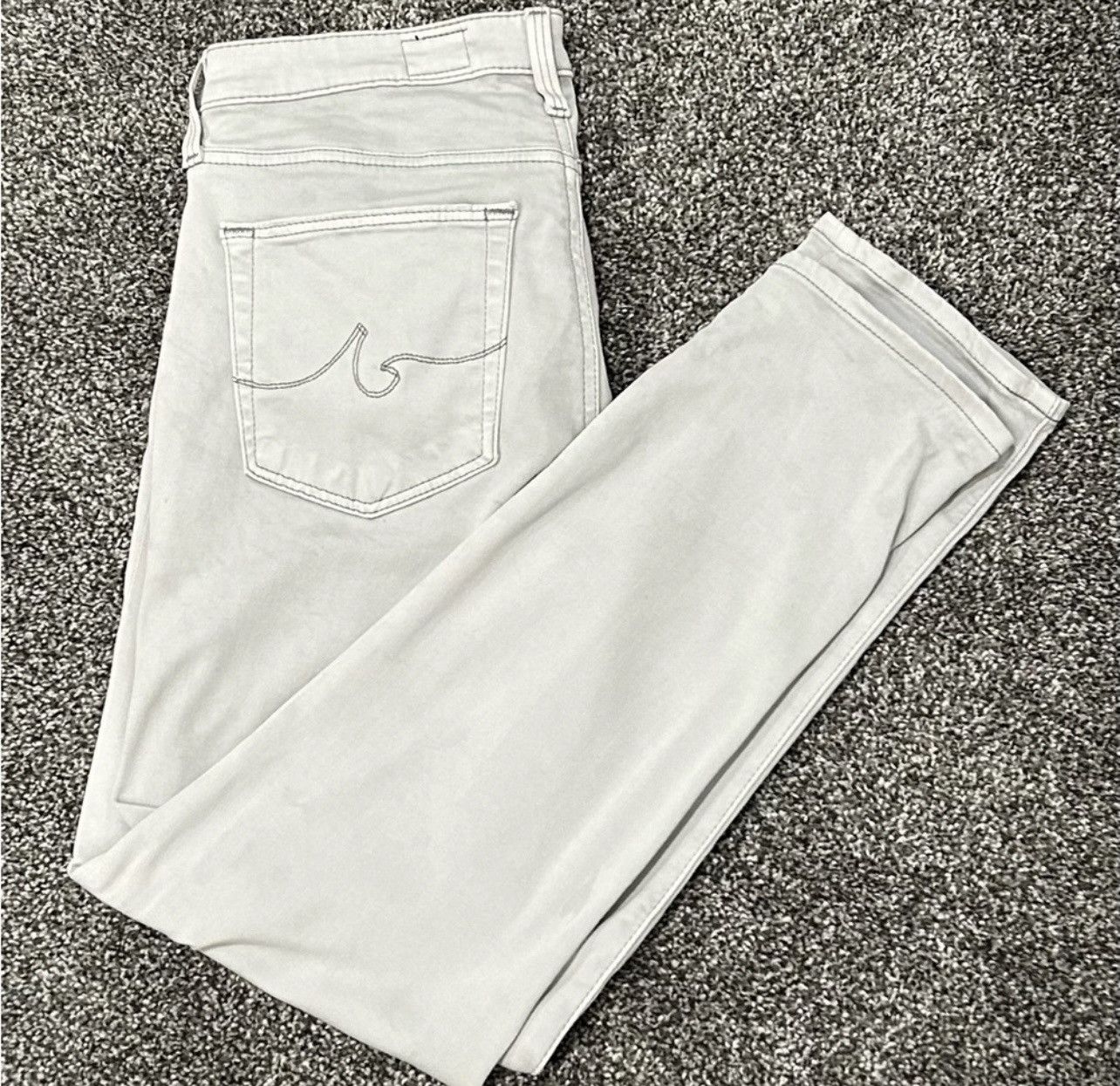 image of Ag Adriano Goldschmied Ag Prima Crop Jeans in Grey, Women's (Size 26)