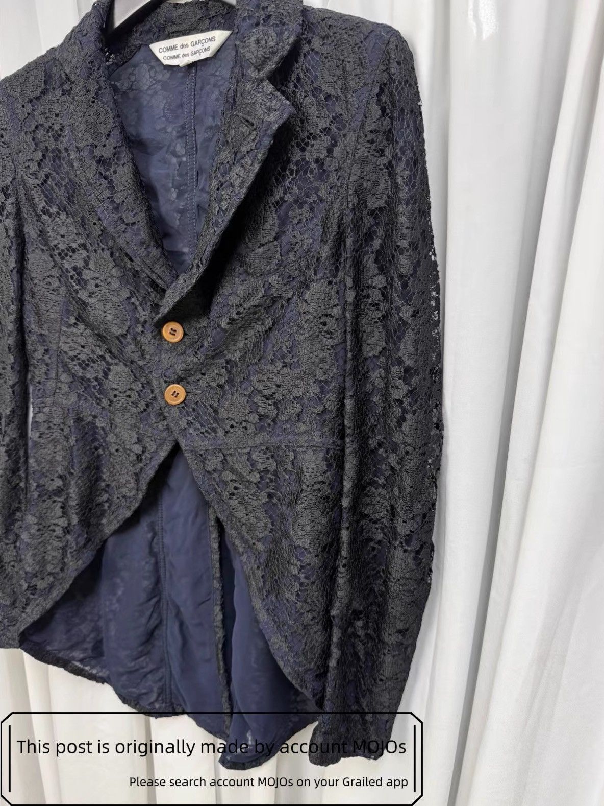 Comme des Garcons Sz S Comme Des Garcons Lace Layer Blazer mojos1824 Size US S / EU 44-46 / 1 - 3 Thumbnail