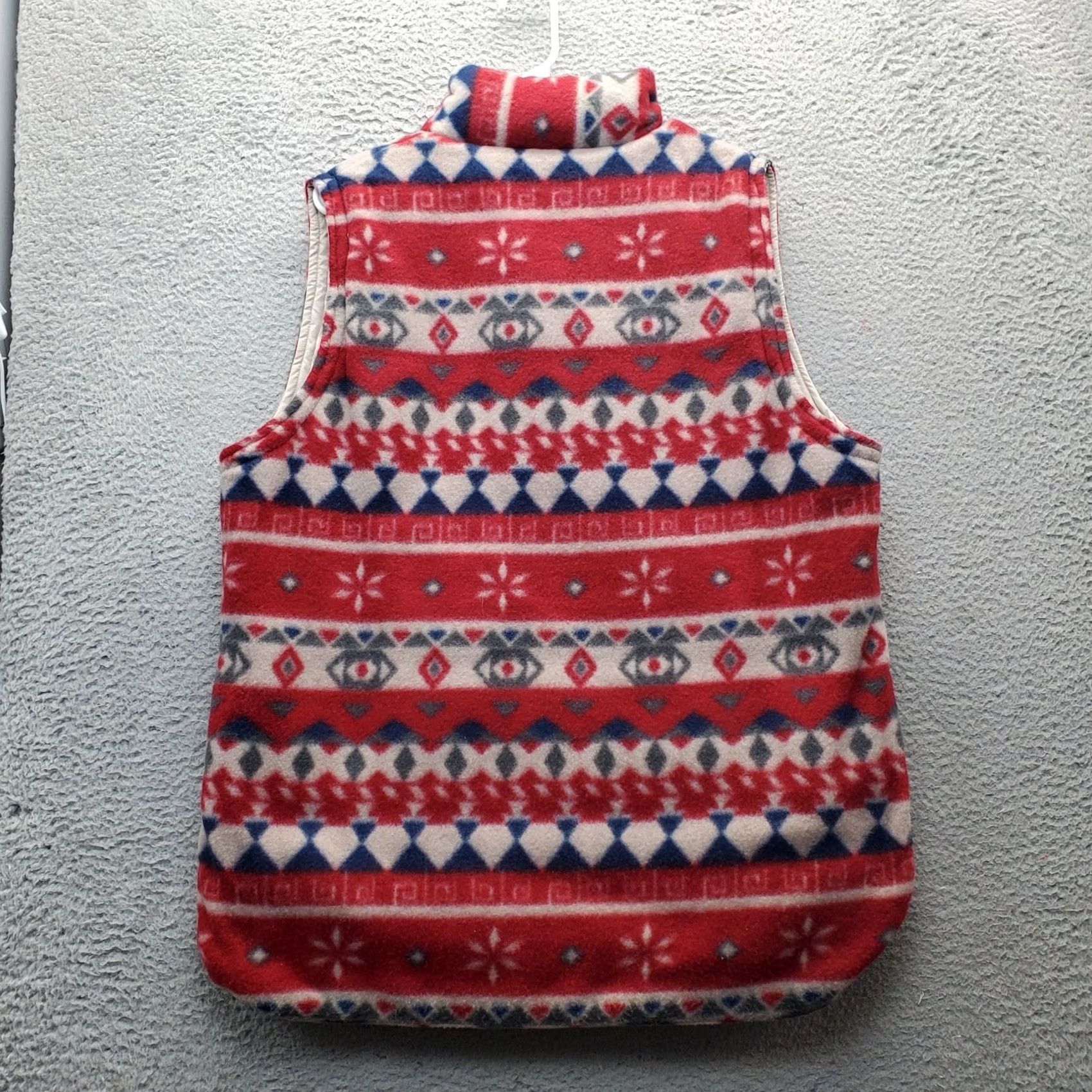 MooRER Jennifer Moore Vest Womens M Multicolor Aztec Reversible Snap Front Casual Outdoor Pockets 100% Polyester Size M / US 6-8 / IT 42-44 - 3 Thumbnail