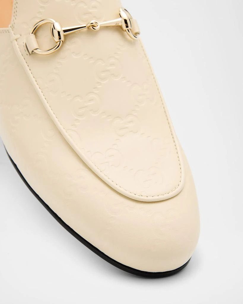Gucci Gucci Princetown Ivory GG Logo Slide Loafer Mule Flat 36.5 Size US 6.5 / IT 36.5 - 7 Thumbnail