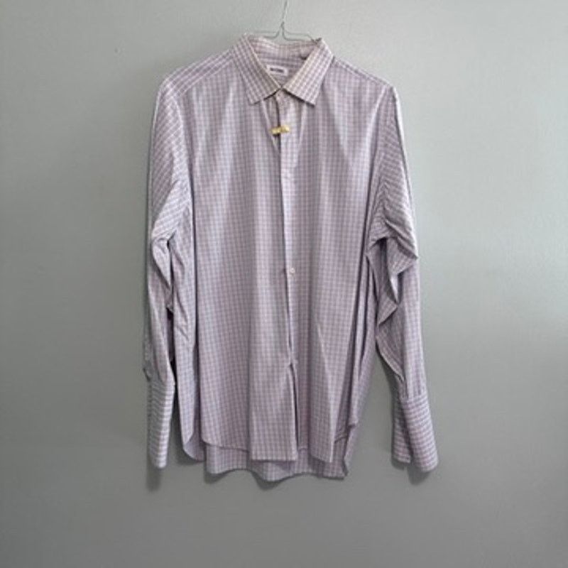 Ascot Chang Ascot Chang blue cream plaid button down size XL Size US XL / EU 56 / 4 - 2 Thumbnail