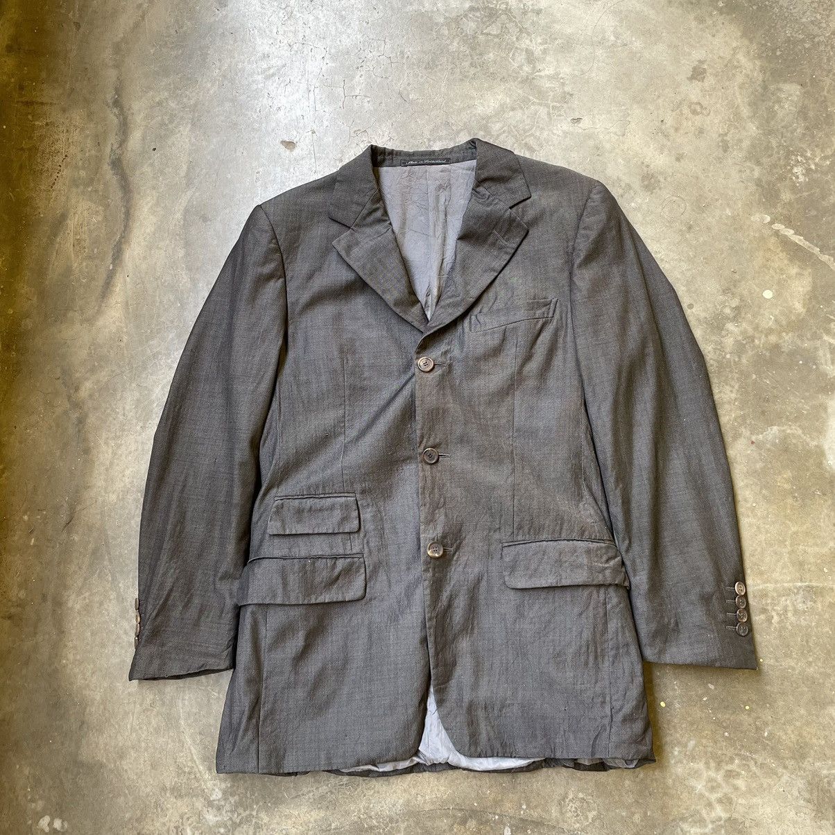Gucci Vintage Distress Gucci Tom Ford Blazer Wool 3 Button Jacket Size 46R - 5 Thumbnail