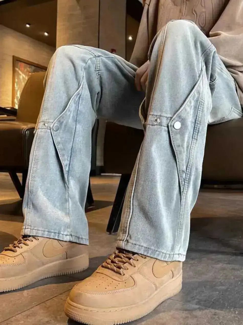 Japanese Brand Retro casual straight leg jeans Size US 32 / EU 48 - 6 Thumbnail