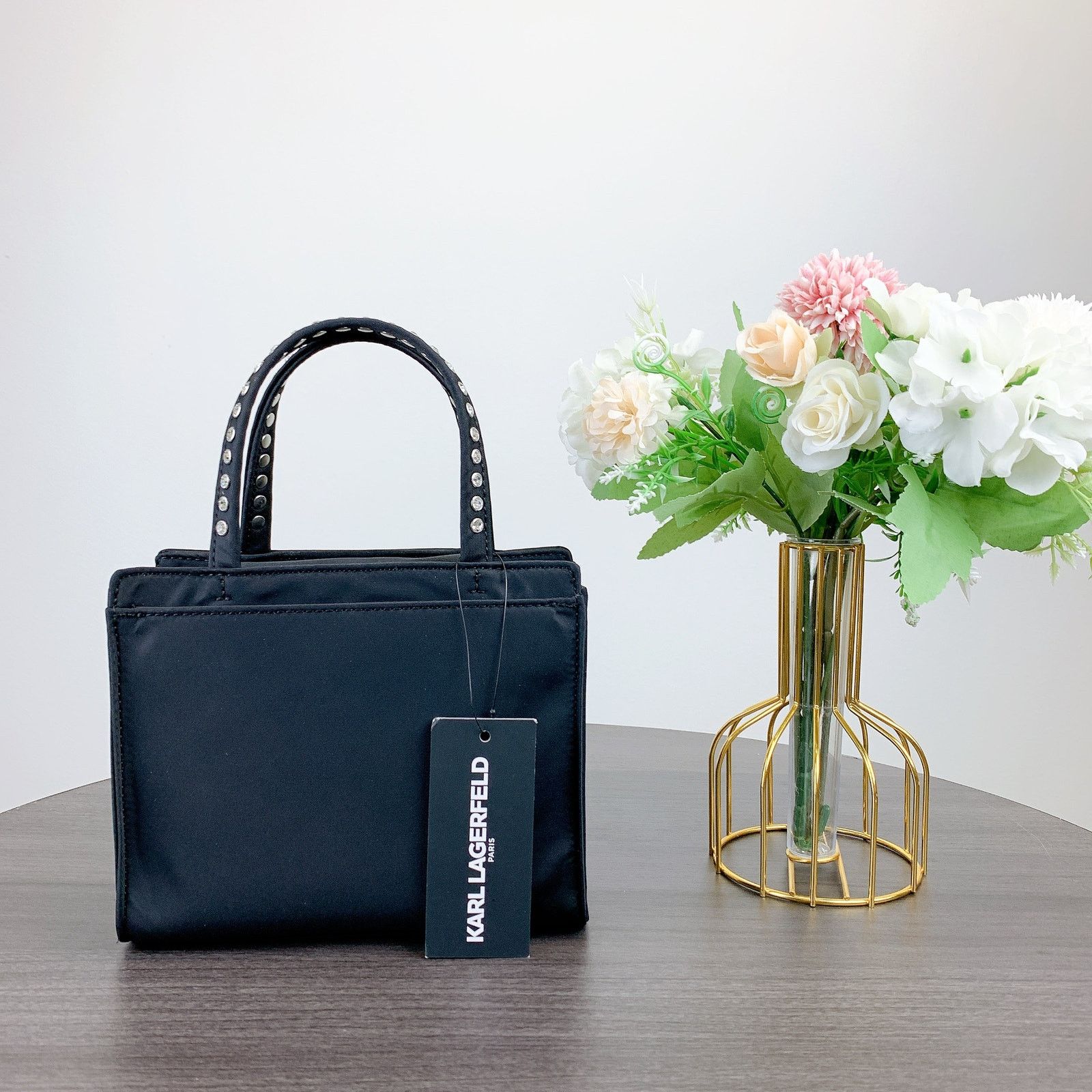 Karl Lagerfeld Karl Lagerfeld LH3DE8CR IKONS MINI SATCHEL CHAIN ​​Black Size ONE SIZE - 4 Thumbnail