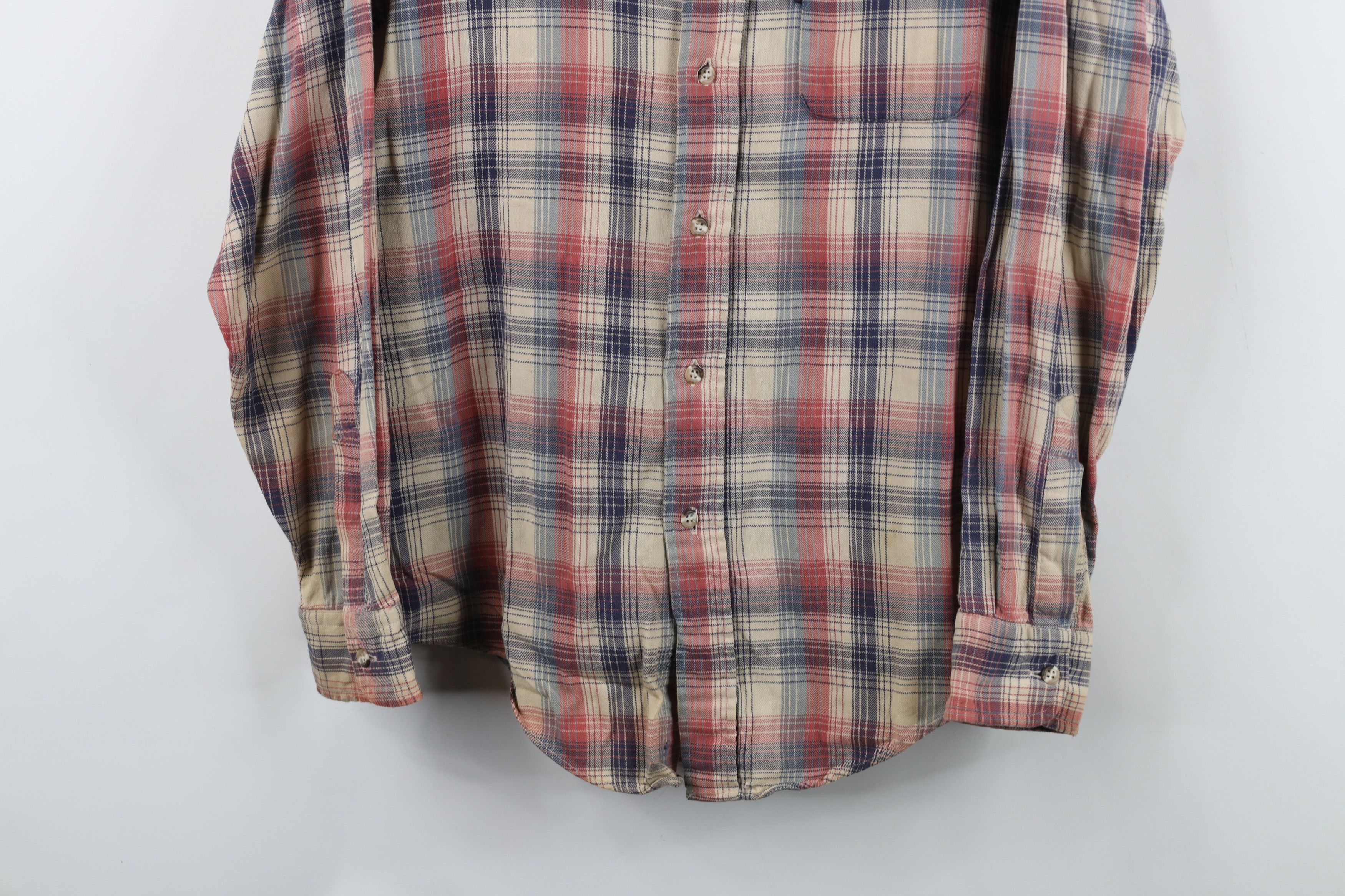 Levi's Vintage 70s 80s Levis Flannel Collared Button Shirt Plaid Size US M / EU 48-50 / 2 - 3 Thumbnail