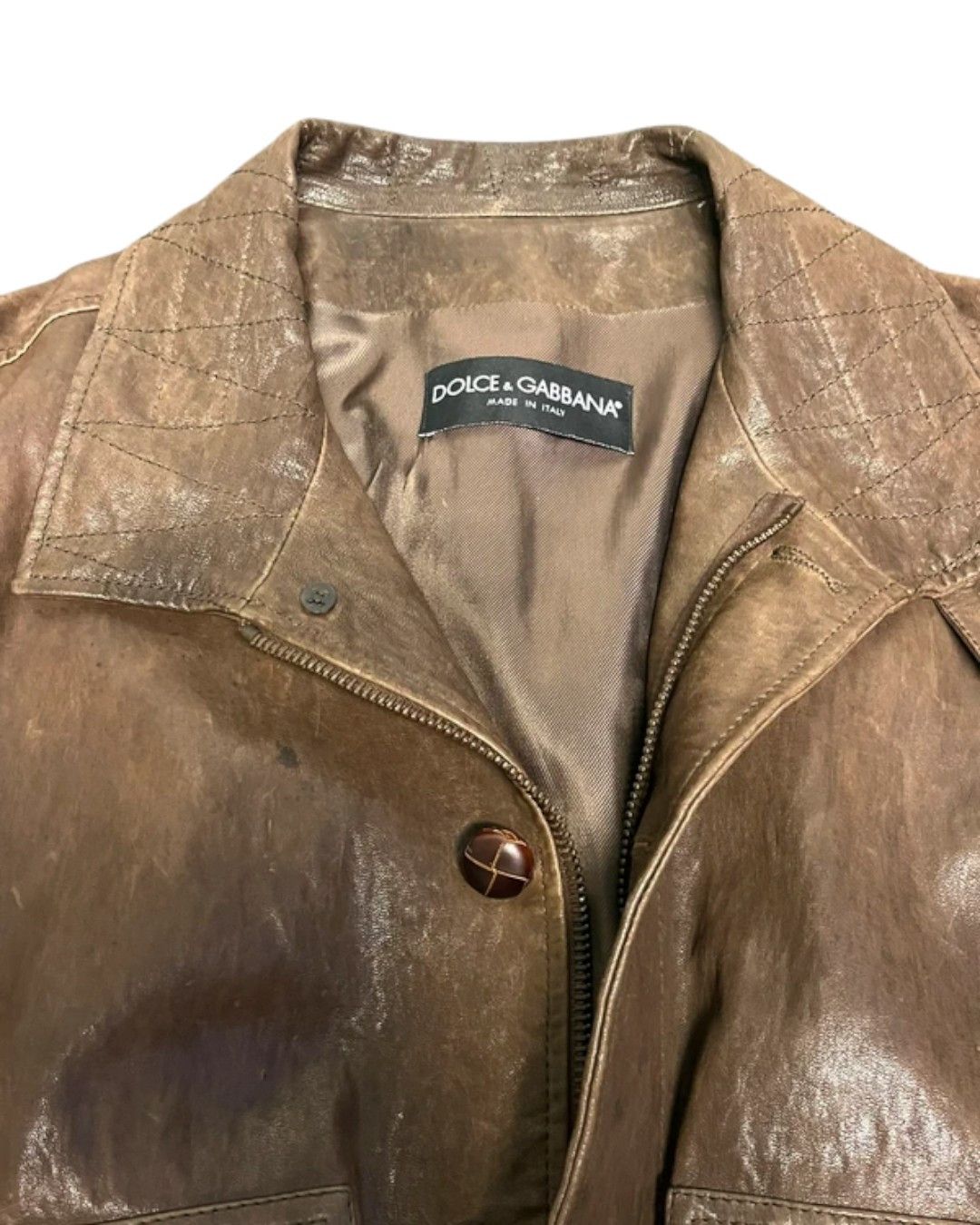 Dolce & Gabbana LAMBSKIN LEATHER JACKET Size US M / EU 48-50 / 2 - 3 Thumbnail