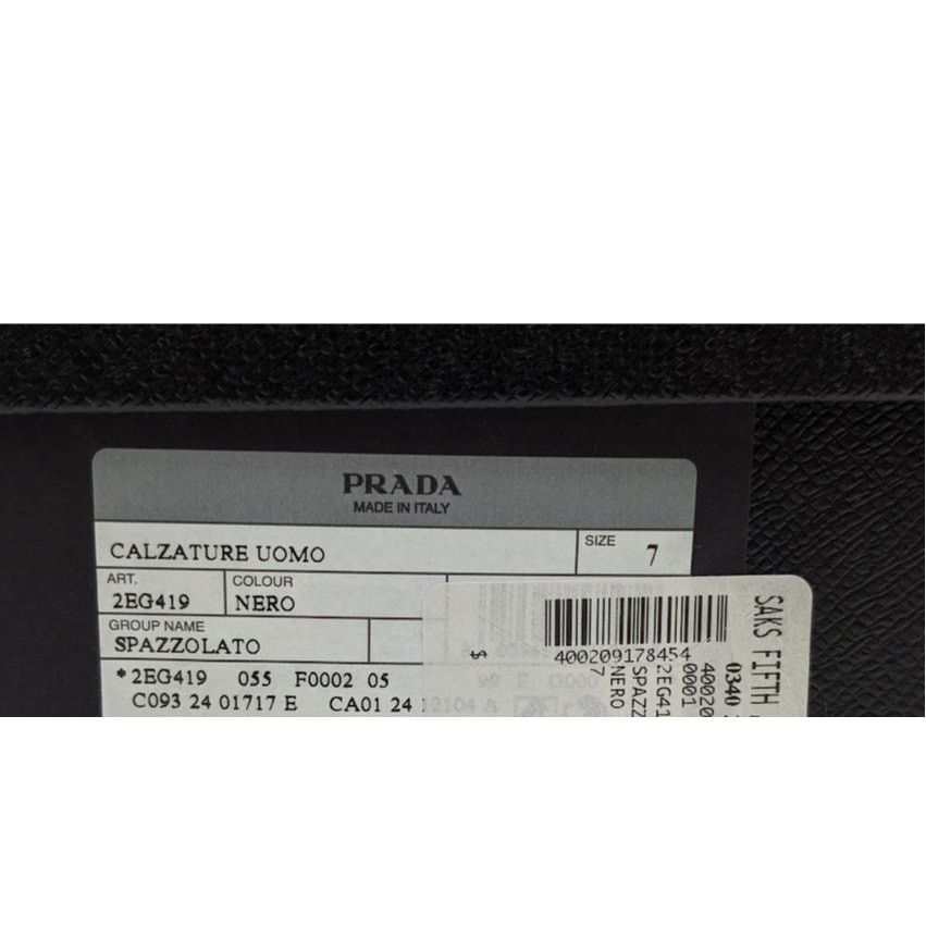 Prada o1rshd1 Q:2 / Calzature Uomo Shoes in Nero Size US 8 / EU 41 - 12 Thumbnail