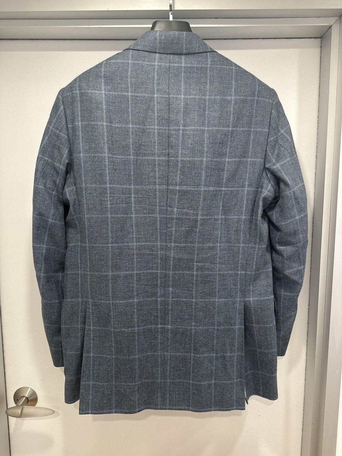 Jos. A. Bank Jos. A. Bank. Blue Windowpane Blazer Size 40L - 2 Thumbnail