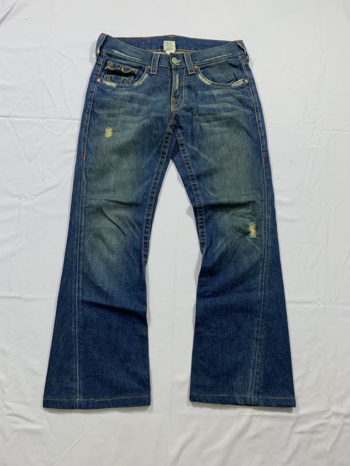 Tornado Mart Vintage True Religion Denim Flered Jeans Size US 32 / EU 48 - 2 Thumbnail