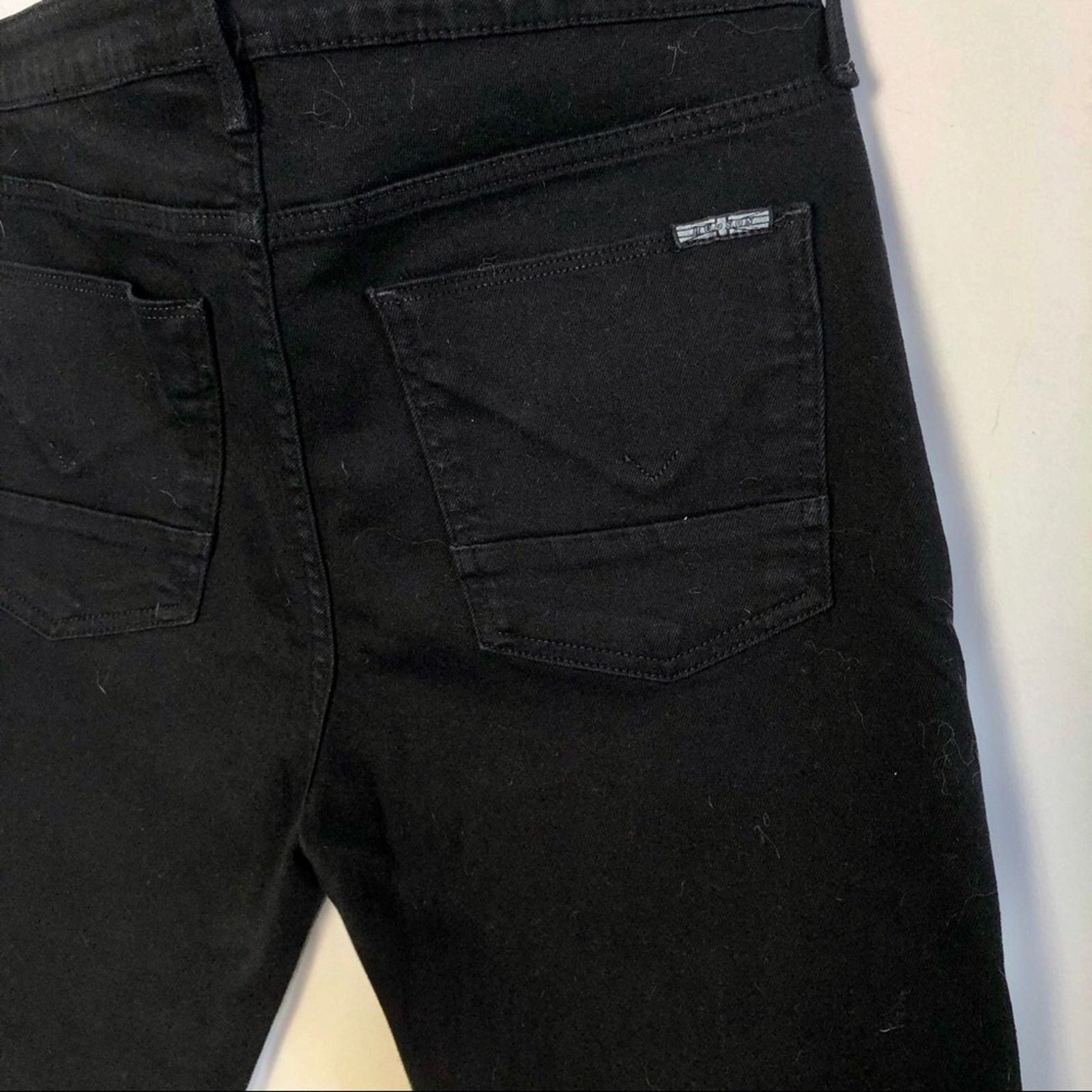 Hudson HUDSON Black MIA High Mid Rise Kick Flare Raw Hem Denim Jean Size 29" - 8 Thumbnail