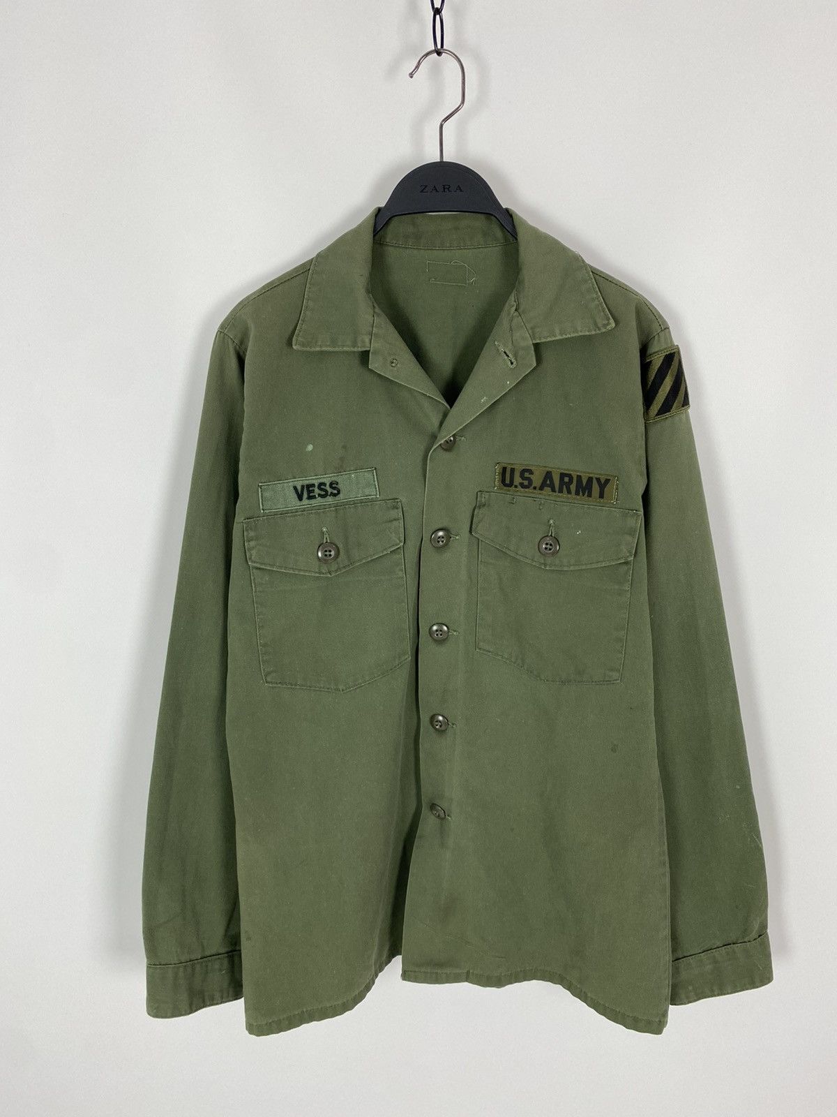 Vintage 1970s Vintage US Army Shirt Size US M / EU 48-50 / 2 - 1 Thumbnail