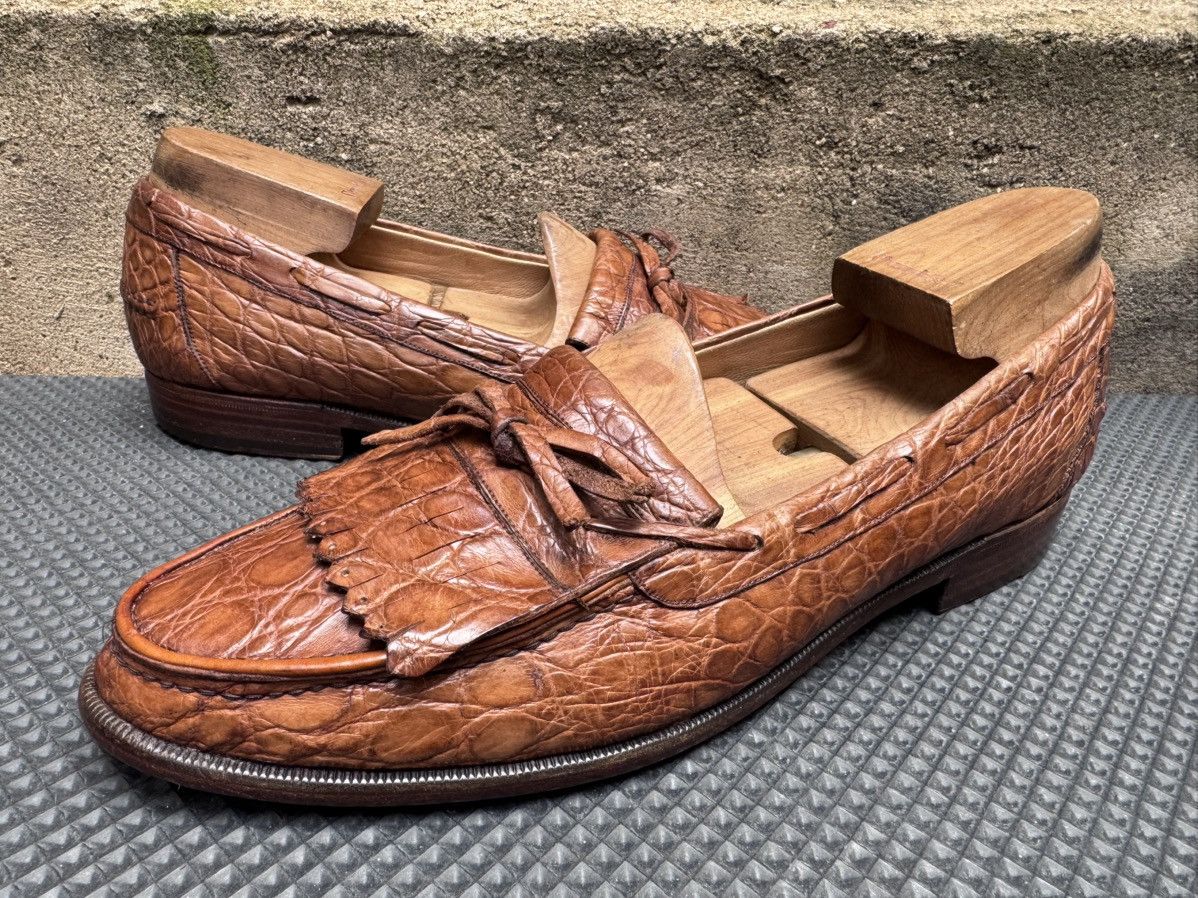Bally Rare Bally Craig Vintage Italy Crocodil Kiltie Tassel Size US 10.5 / EU 43-44 - 1 Thumbnail