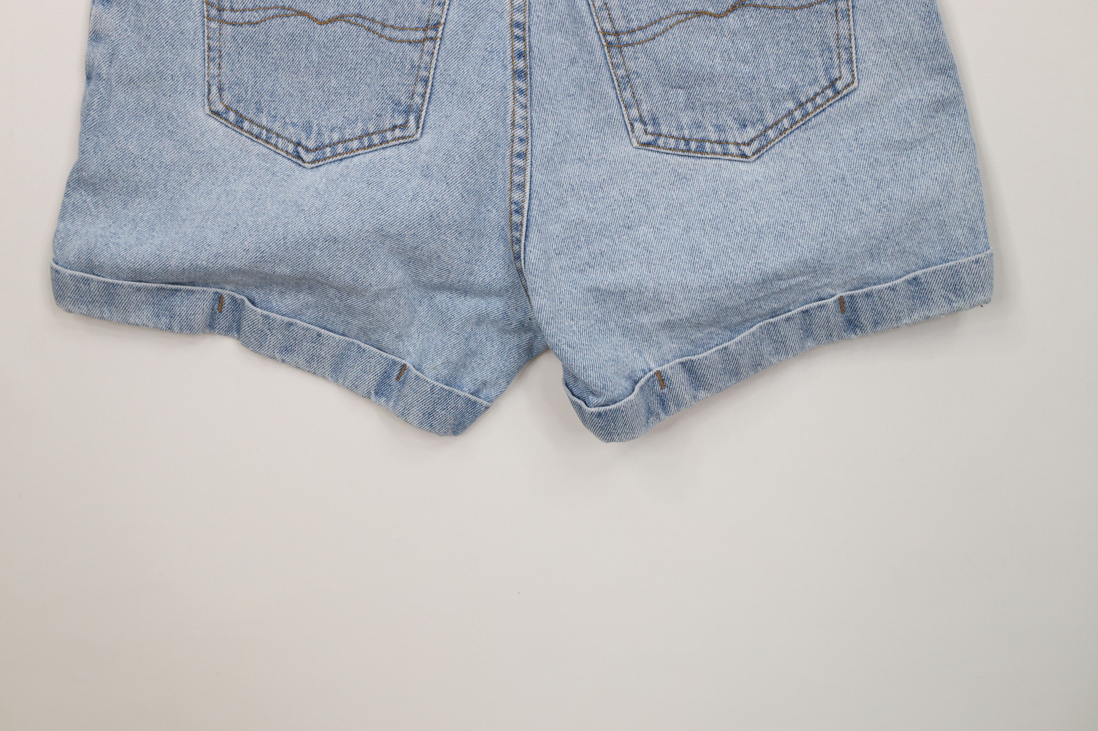 Vintage Vintage 90s Streetwear Cuffed Denim Jean Shorts Jorts USA Size 27" / US 4 / IT 40 - 14 Thumbnail