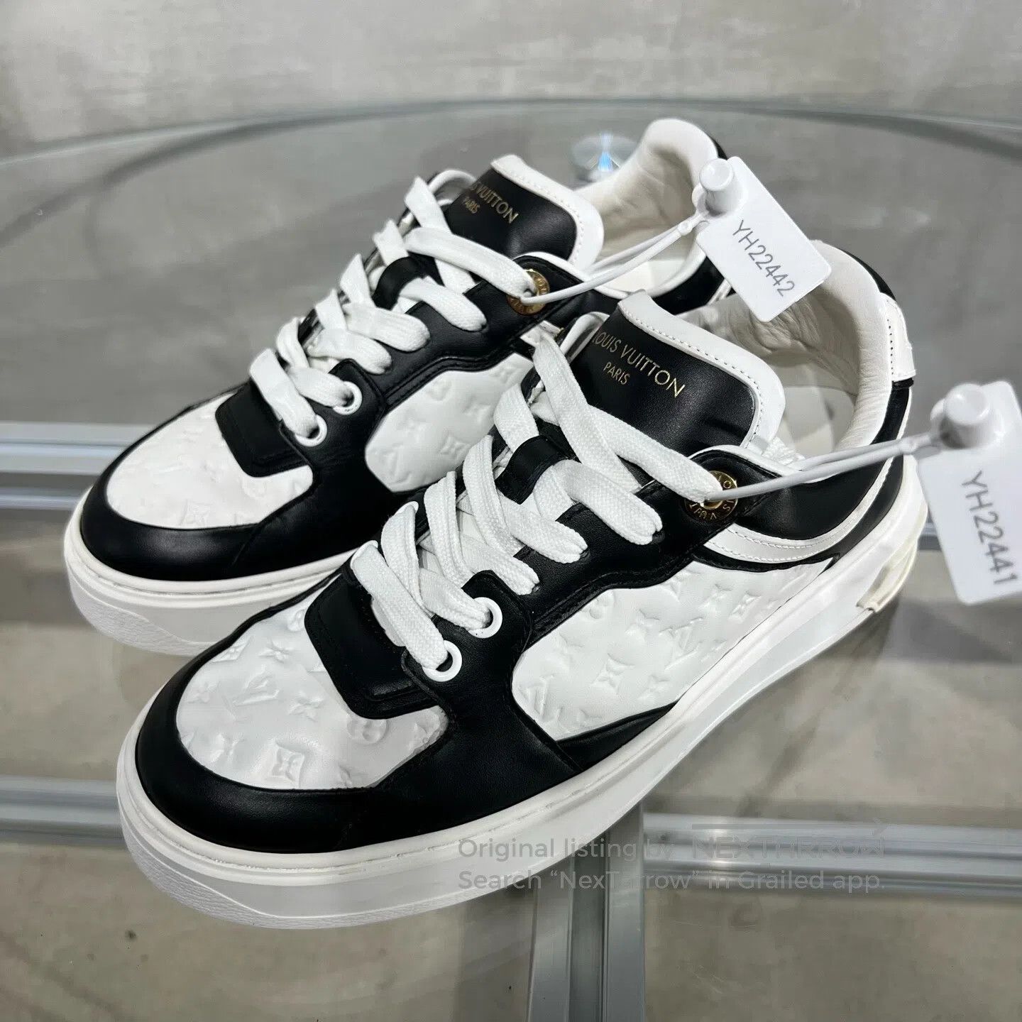 Louis Vuitton Louis Vuitton Time Out board shoes Black and White Old Ag Size US 5.5 / IT 35.5 - 1 Thumbnail