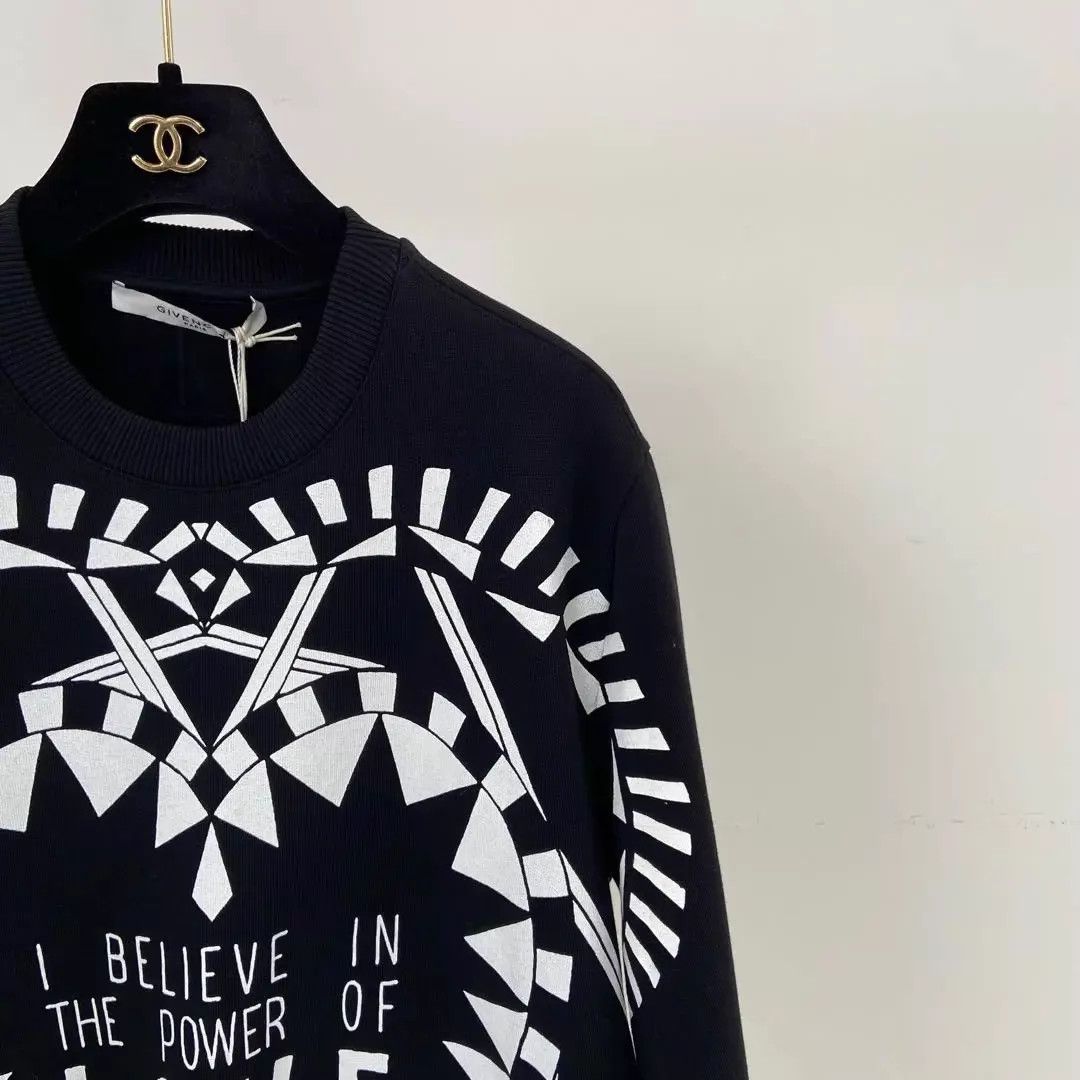 Givenchy Givenchy Black Letter Logo Sweatshirt XS Size US XS / EU 42 / 0 - 4 Thumbnail