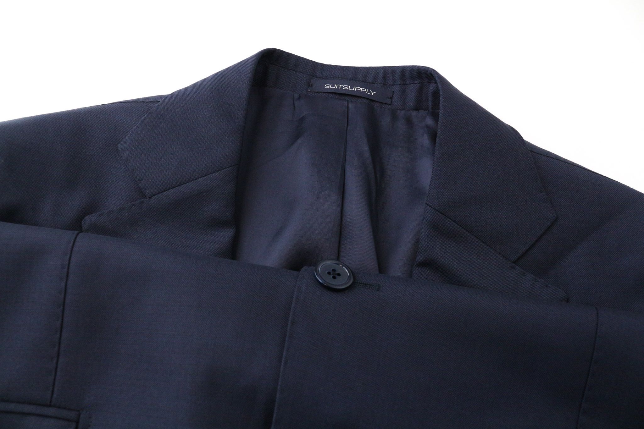 Suitsupply LA SPALLA UK42S Navy Blue Wool Lined Blazer 75350 Size 42S - 3 Thumbnail